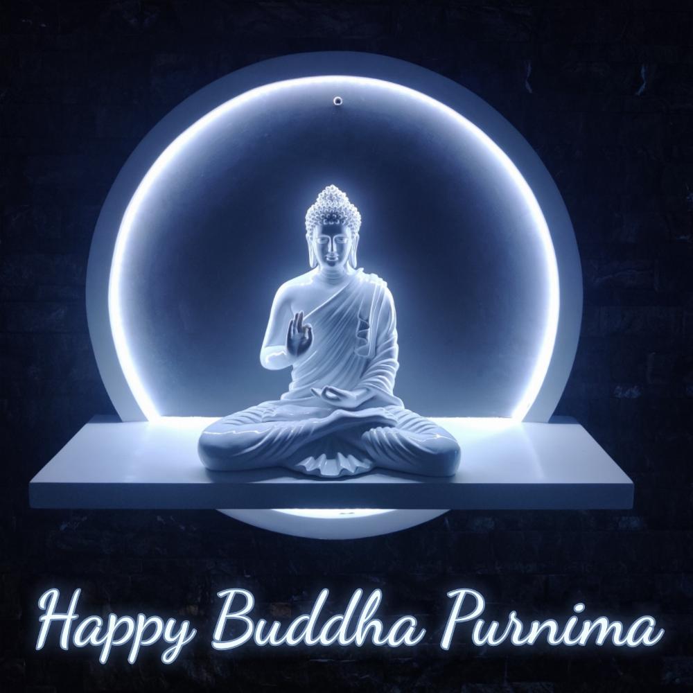 Happy Buddha Purnima Wallpaper - ShayariMaza