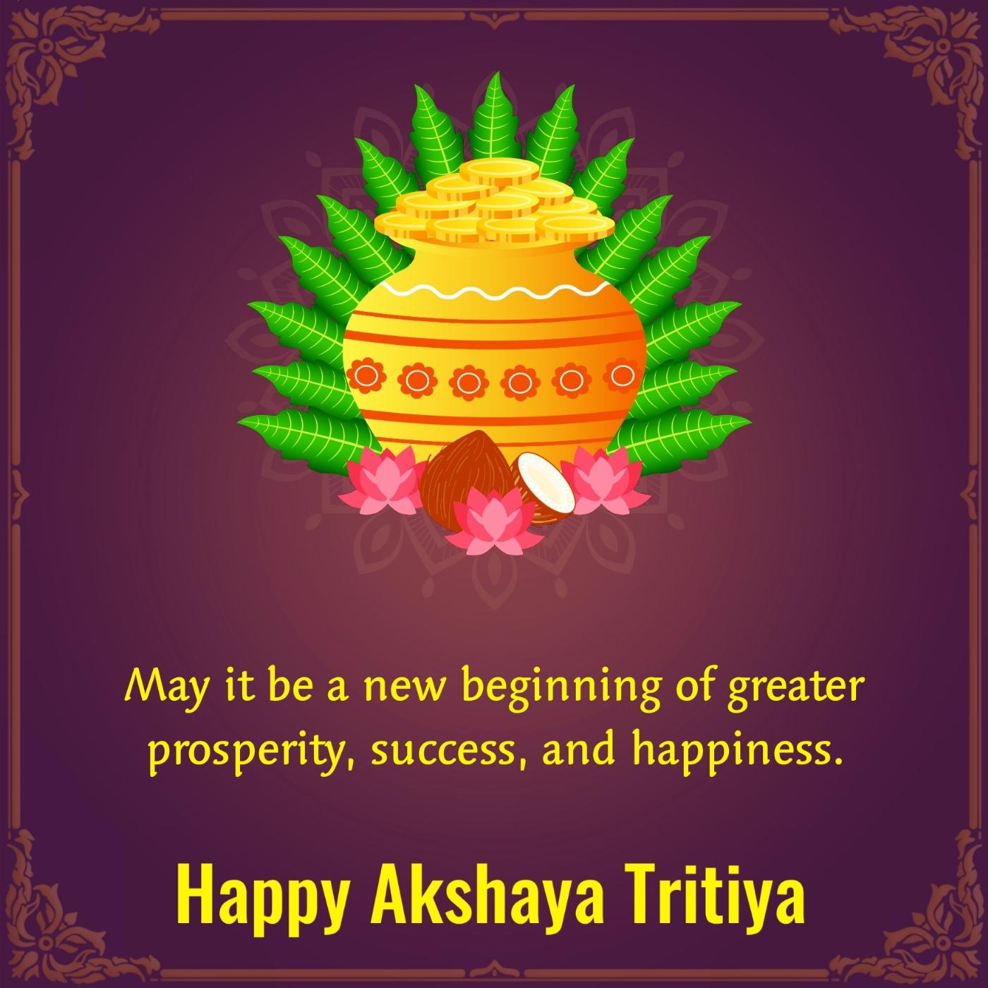 May it be a new beginning of greater prosperity success and happiness
