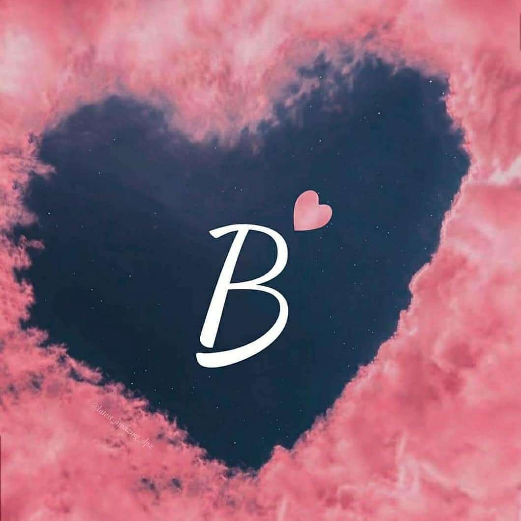 Heart B Name Wallpaper