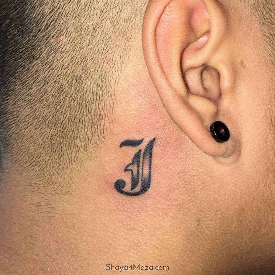 J Letter Tattoo DP