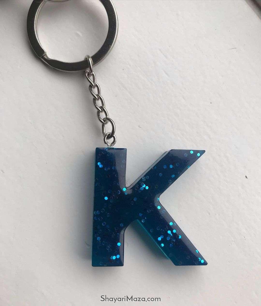 K Letter Keychain DP