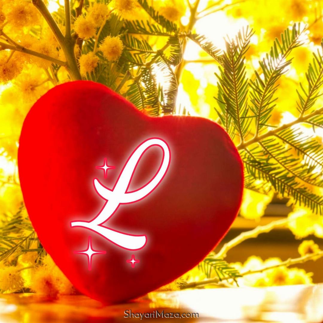 Heart L Letter DP Image