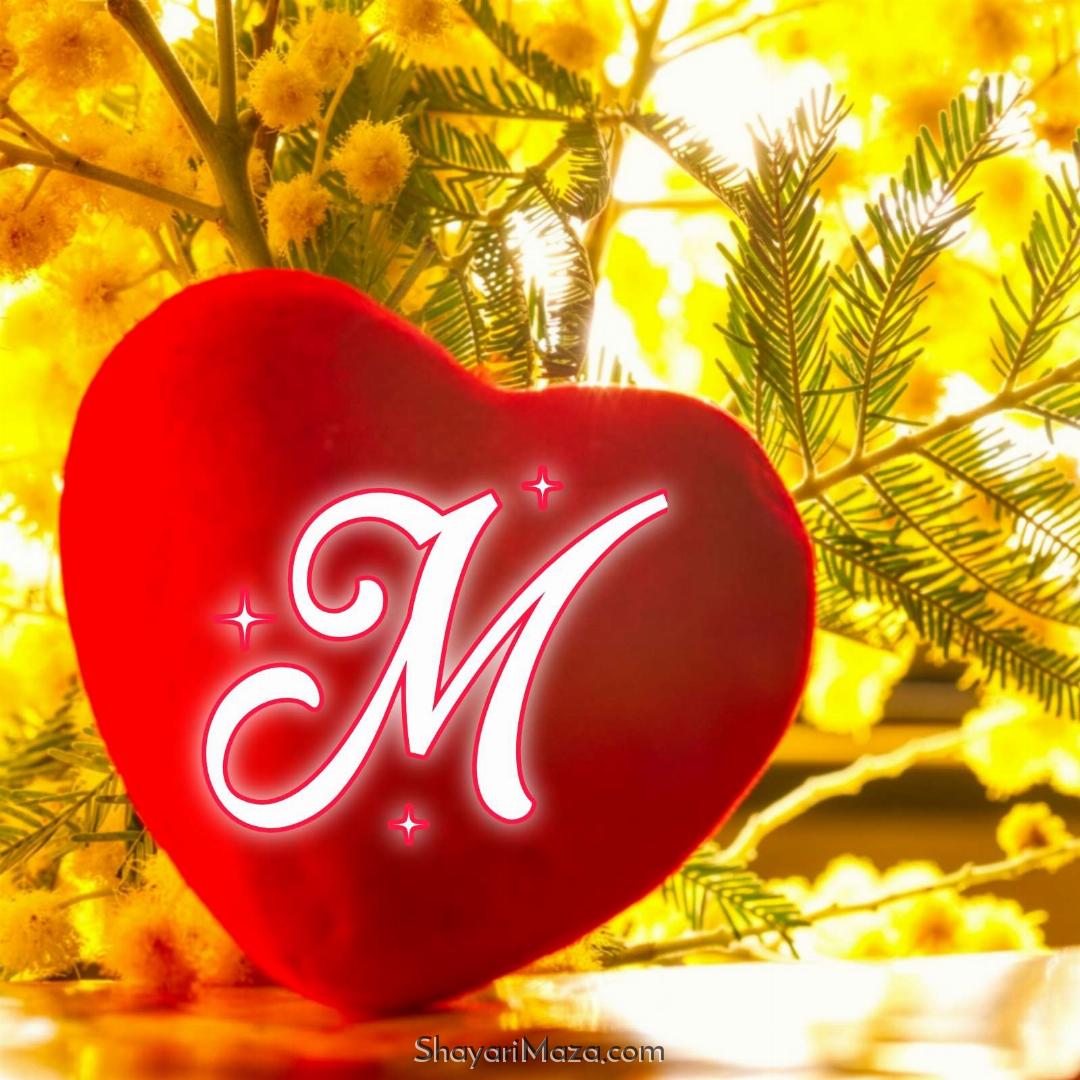 Heart M Letter DP Image Download