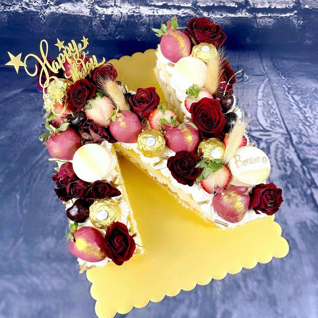 Happy Birthday N Name Cake DP Image Download