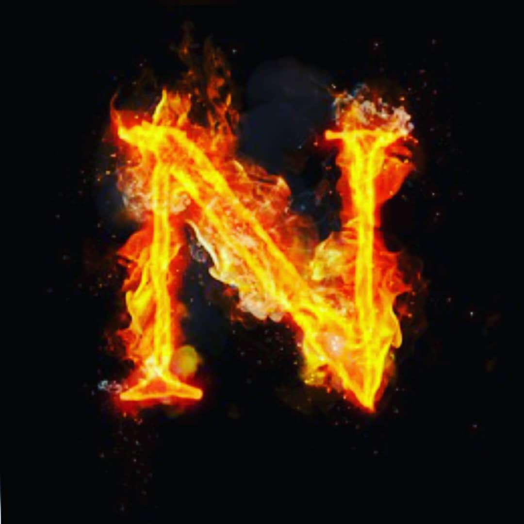 N Name Red Fire DP Image Download