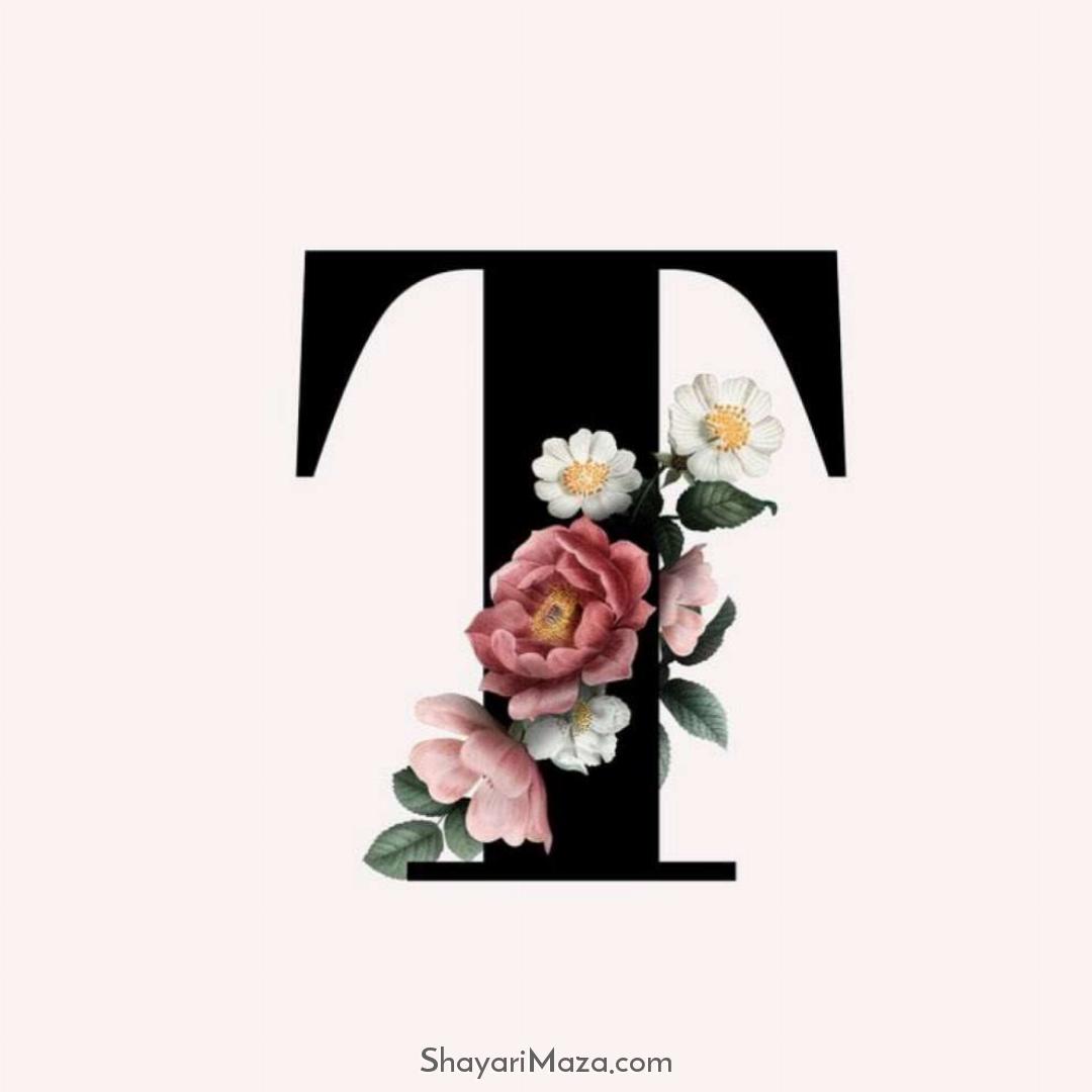 Beautiful T Letter DP Download