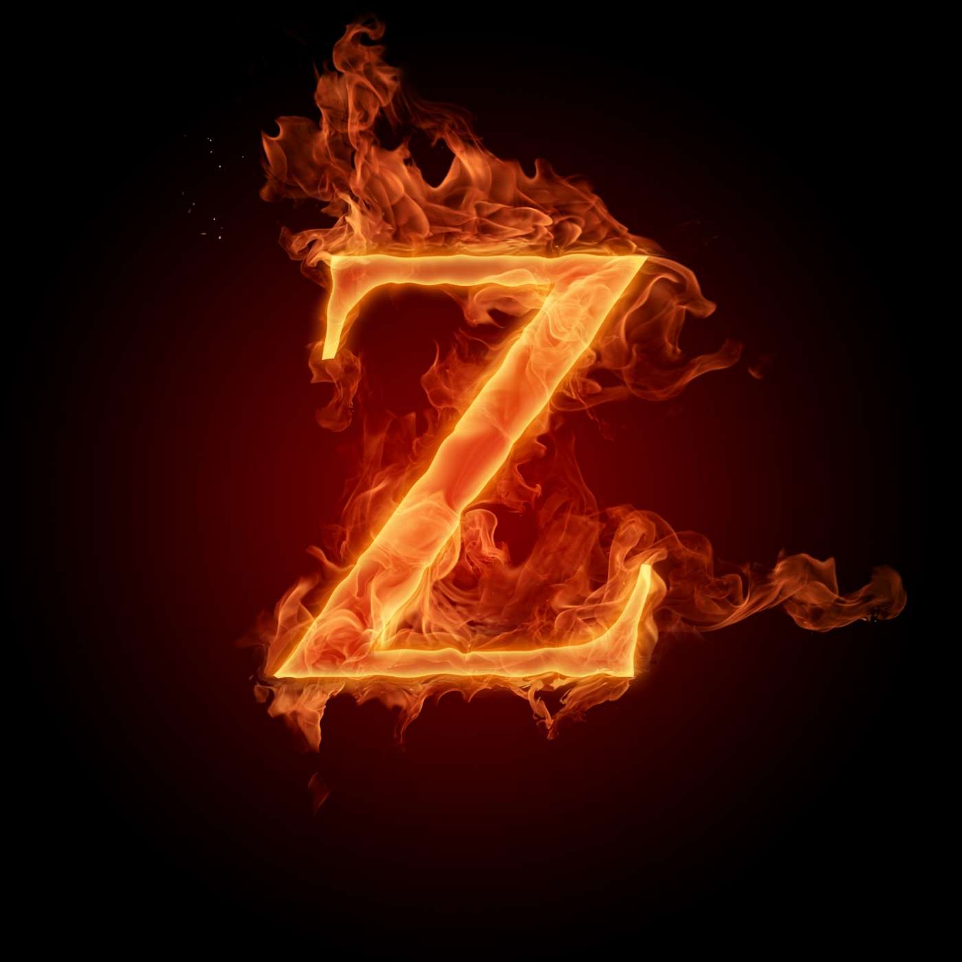 Z Name Red Fire DP Image Download