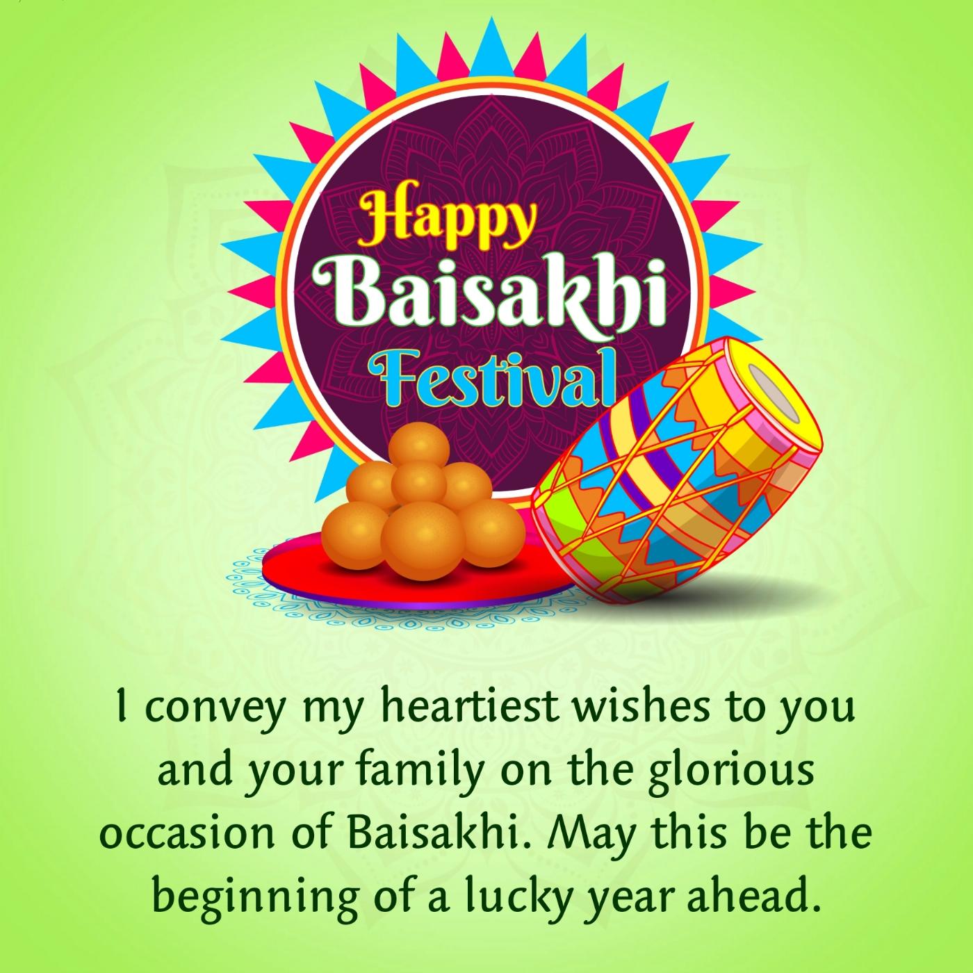 I convey my heartiest wishes to you and your family