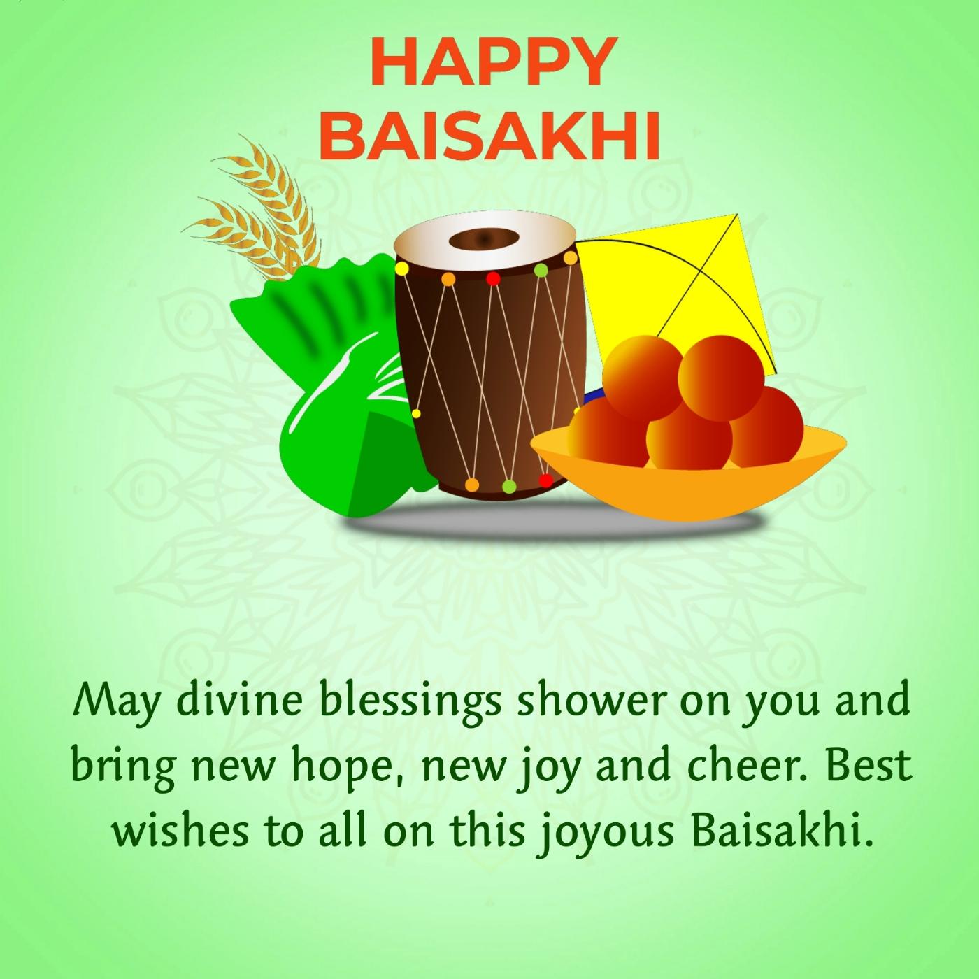 May divine blessings shower on you and bring new hope