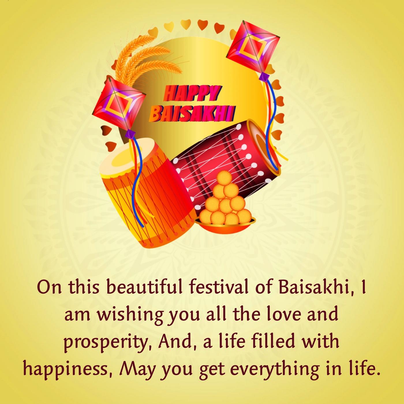 On this beautiful festival of Baisakhi I am wishing you