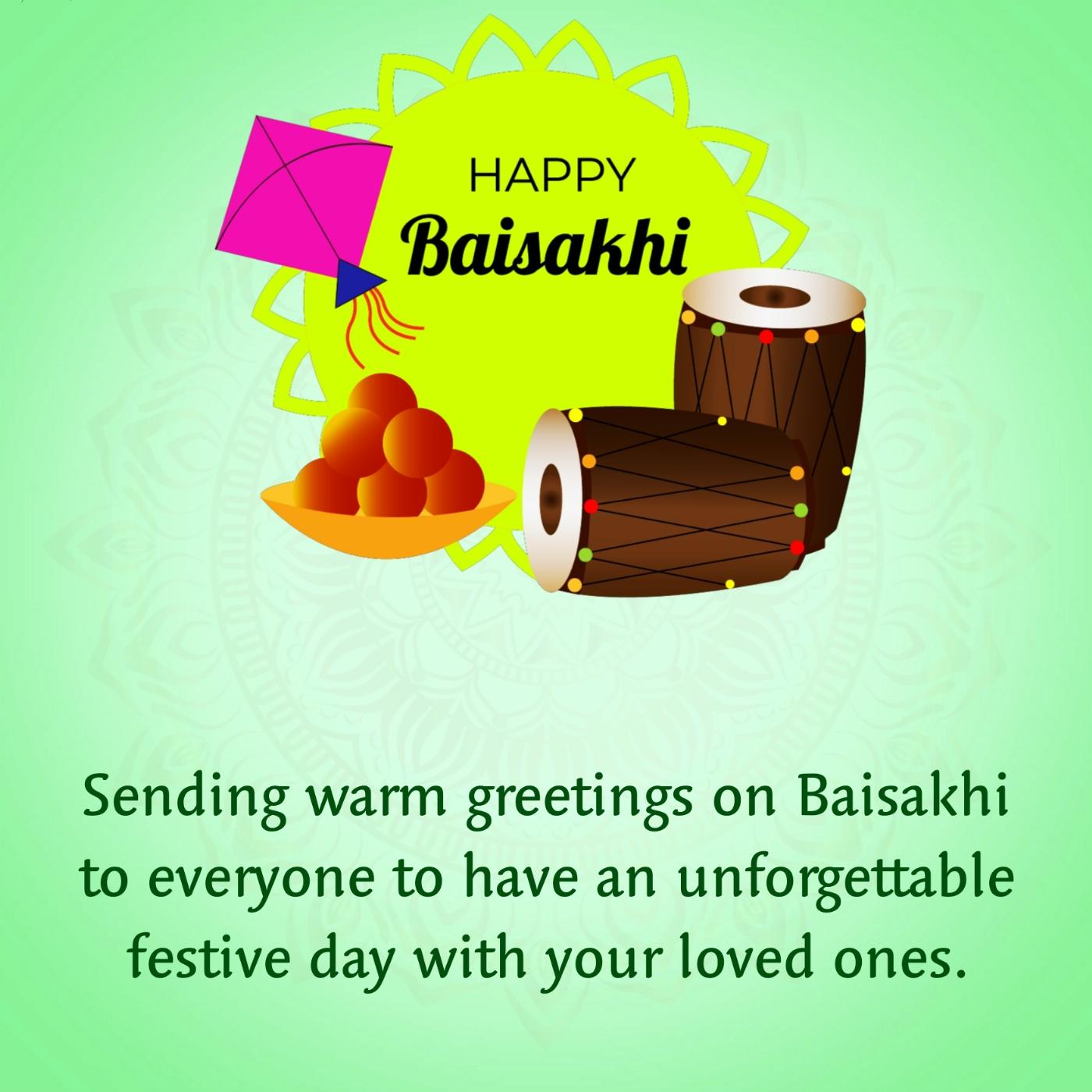 Sending warm greetings on Baisakhi to everyone