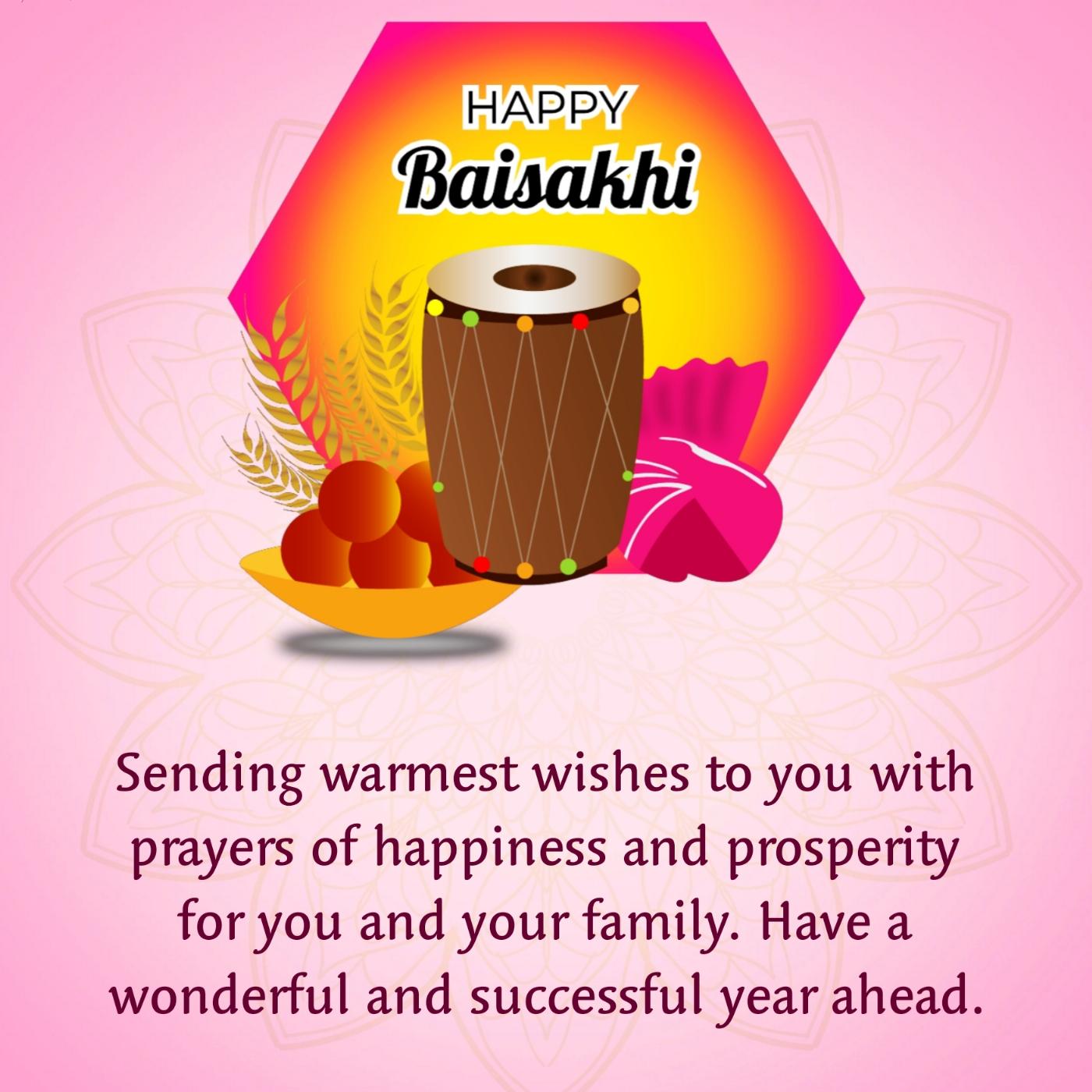 Sending warmest wishes to you with prayers of happiness