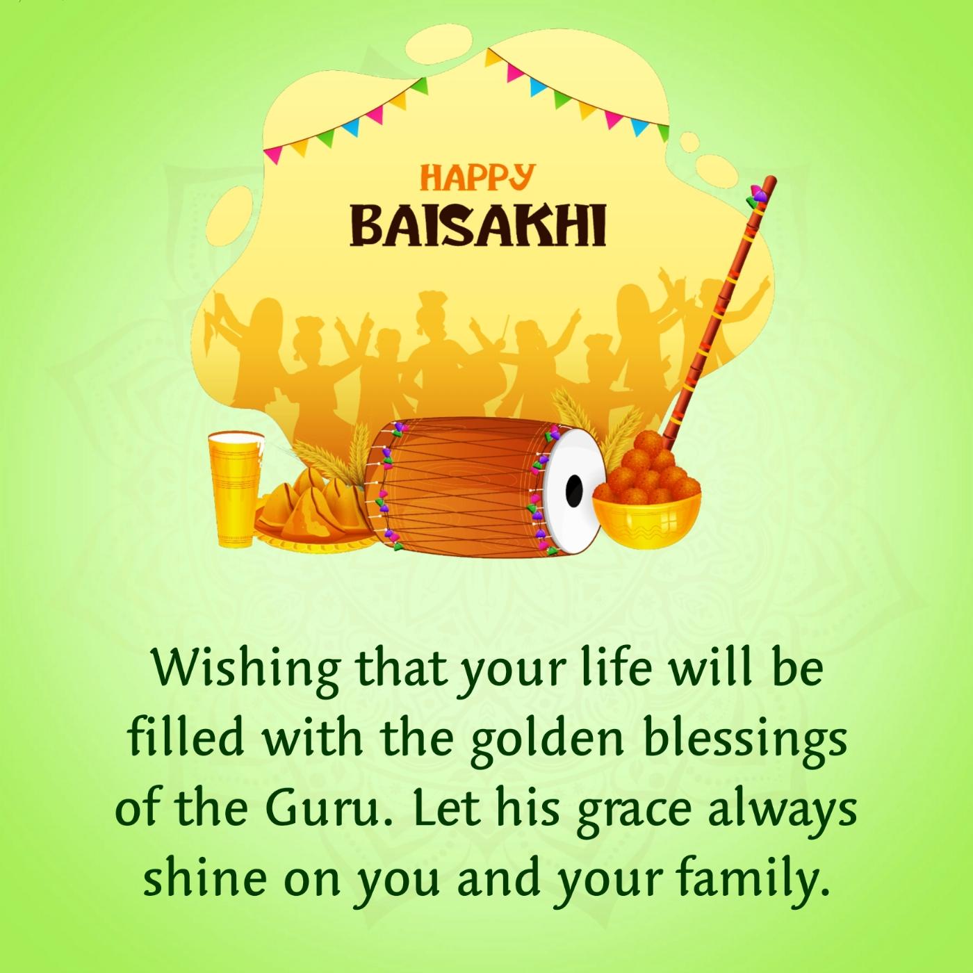 Wishing that your life will be filled with the golden blessings
