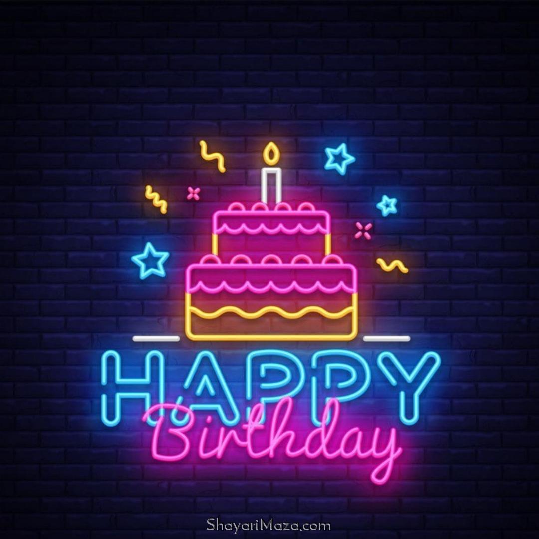 Happy Birthday Neon Glow Images