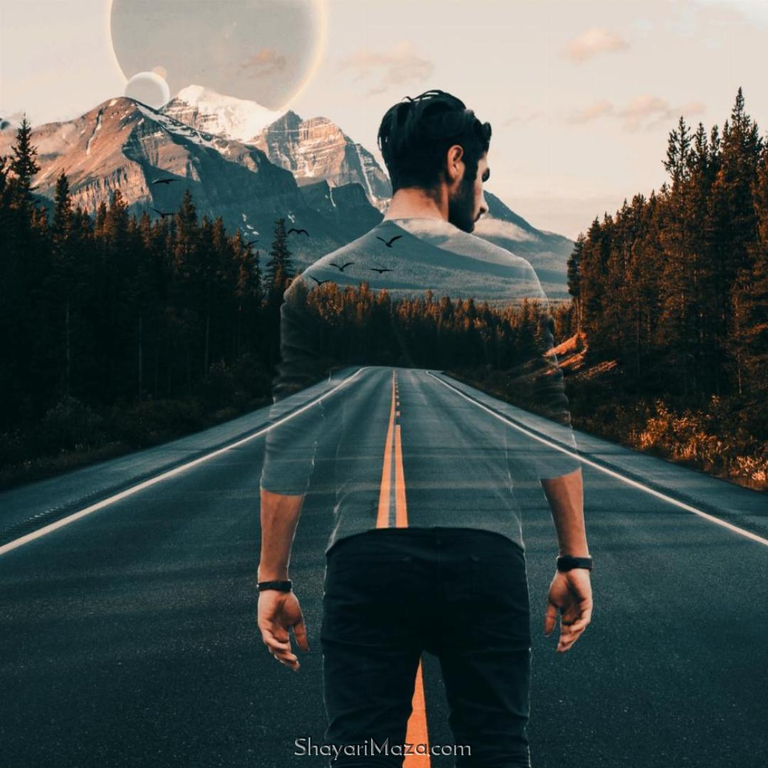 Sad boy On Road Transparent DP Image