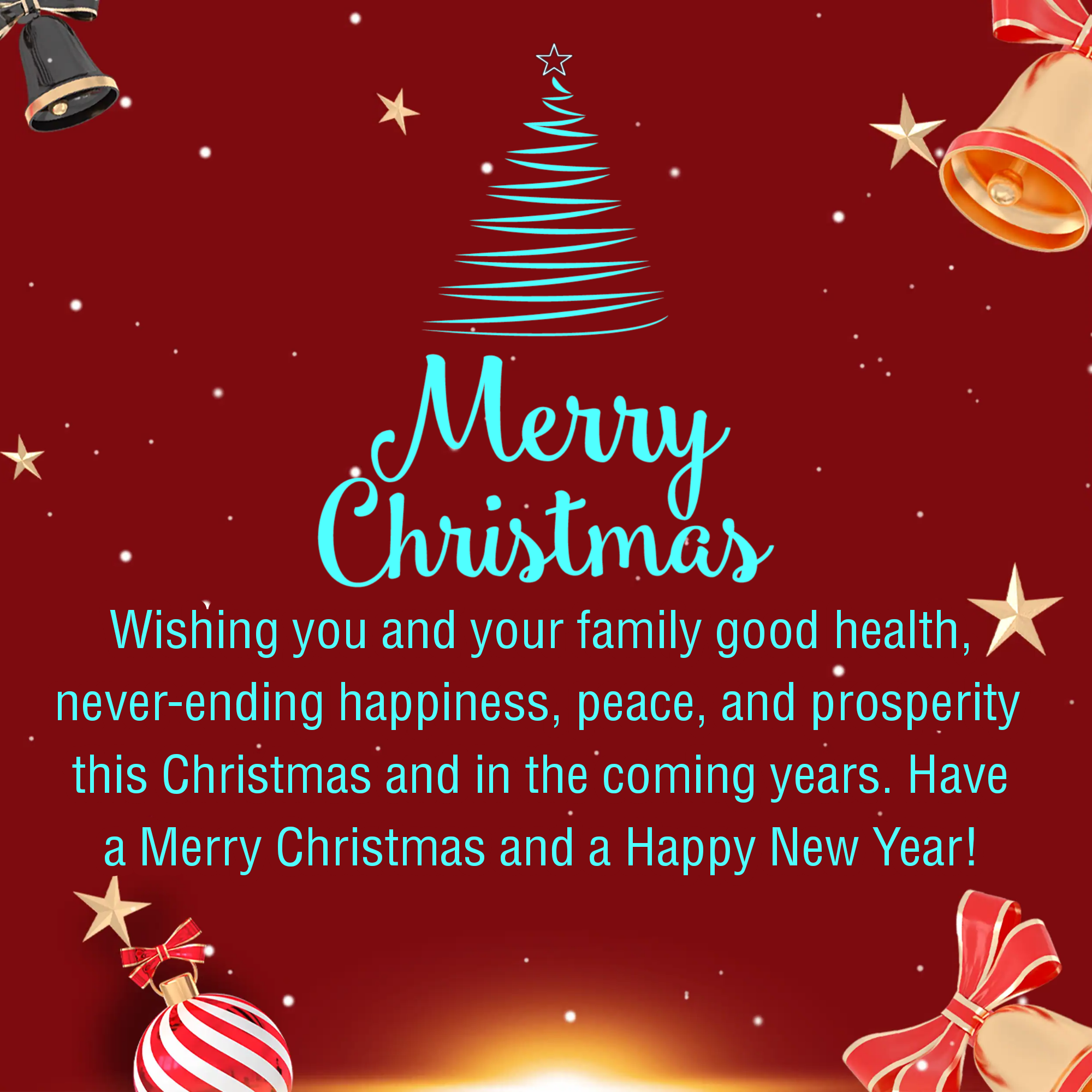 Wishing you and your family good health never-ending happiness