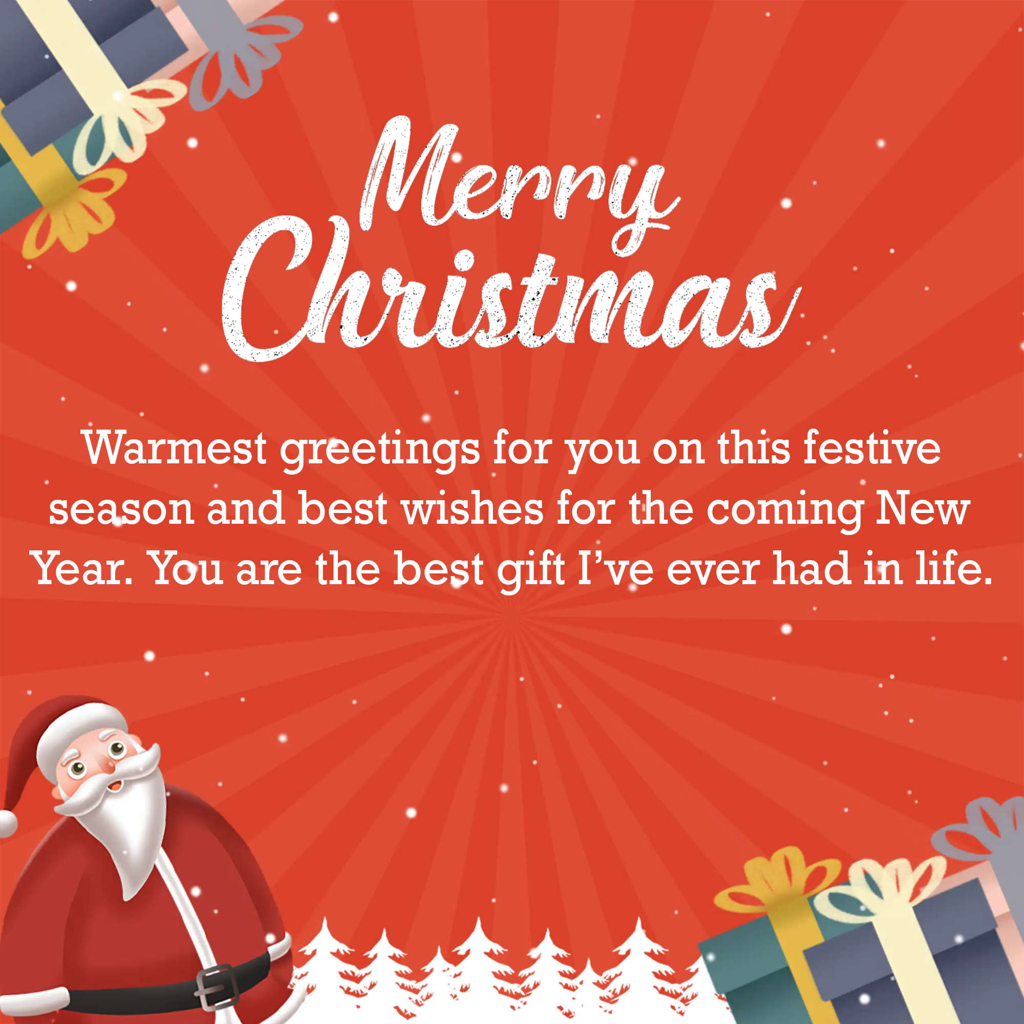 Warmest greetings for you on this festive season