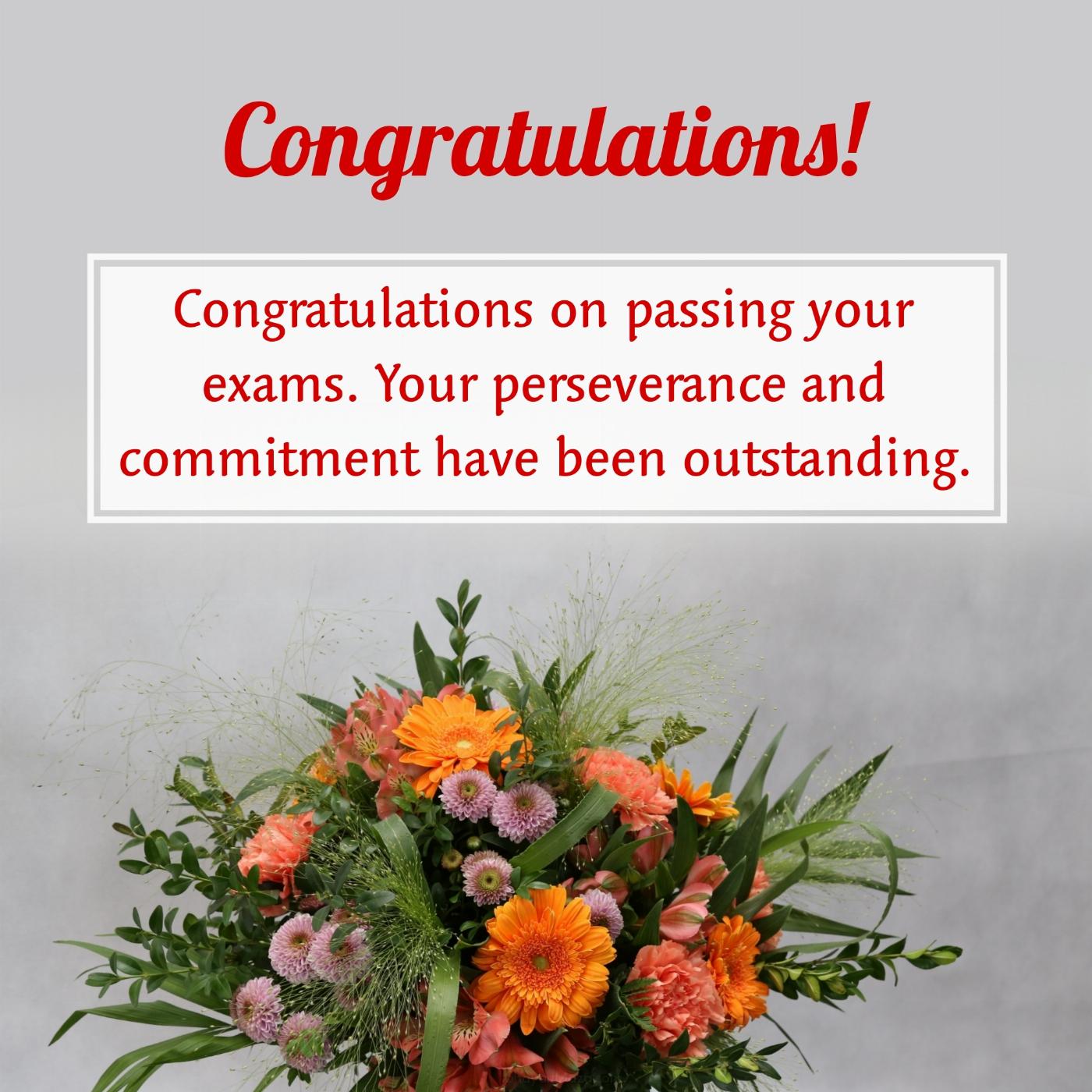 Congratulations on passing your exams
