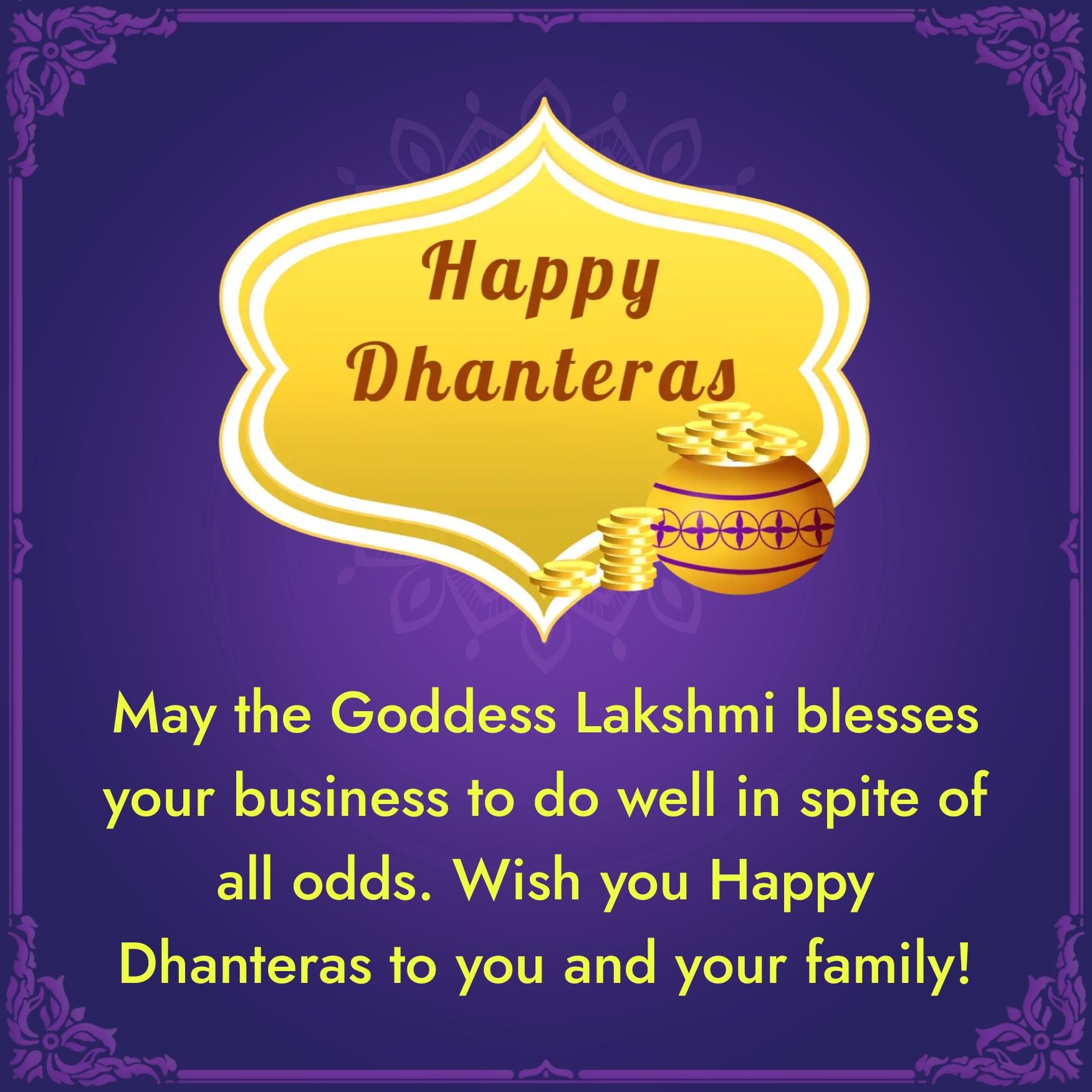 May the Goddess Lakshmi blesses your business to do well