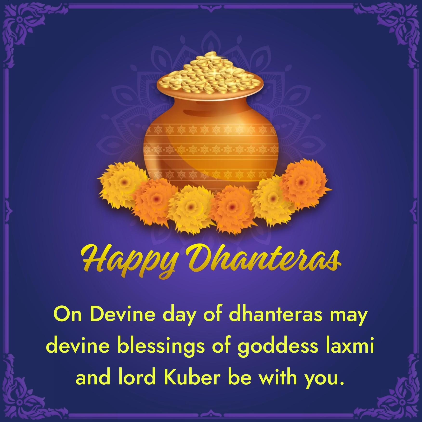 On Devine day of dhanteras may devine blessings