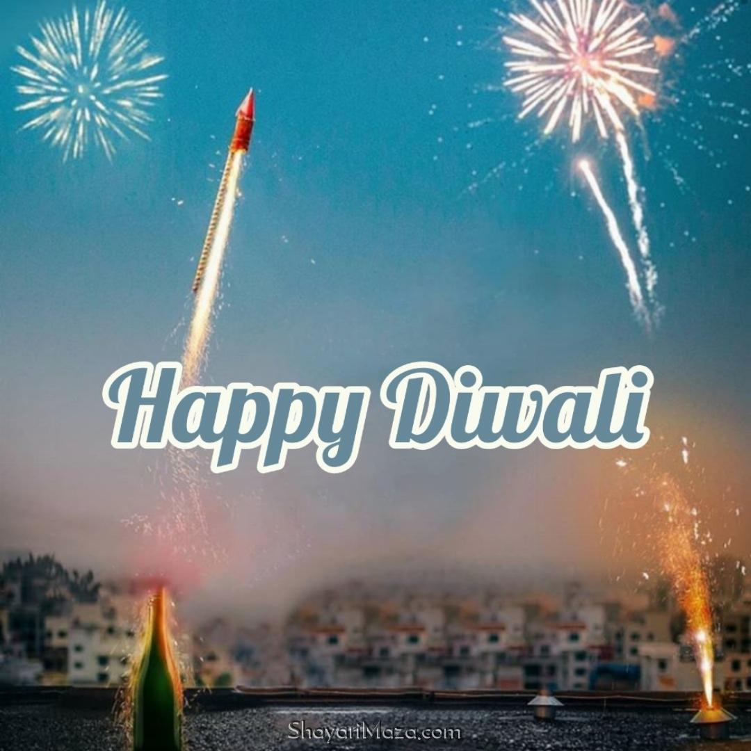 Happy Diwali Images With Crackers