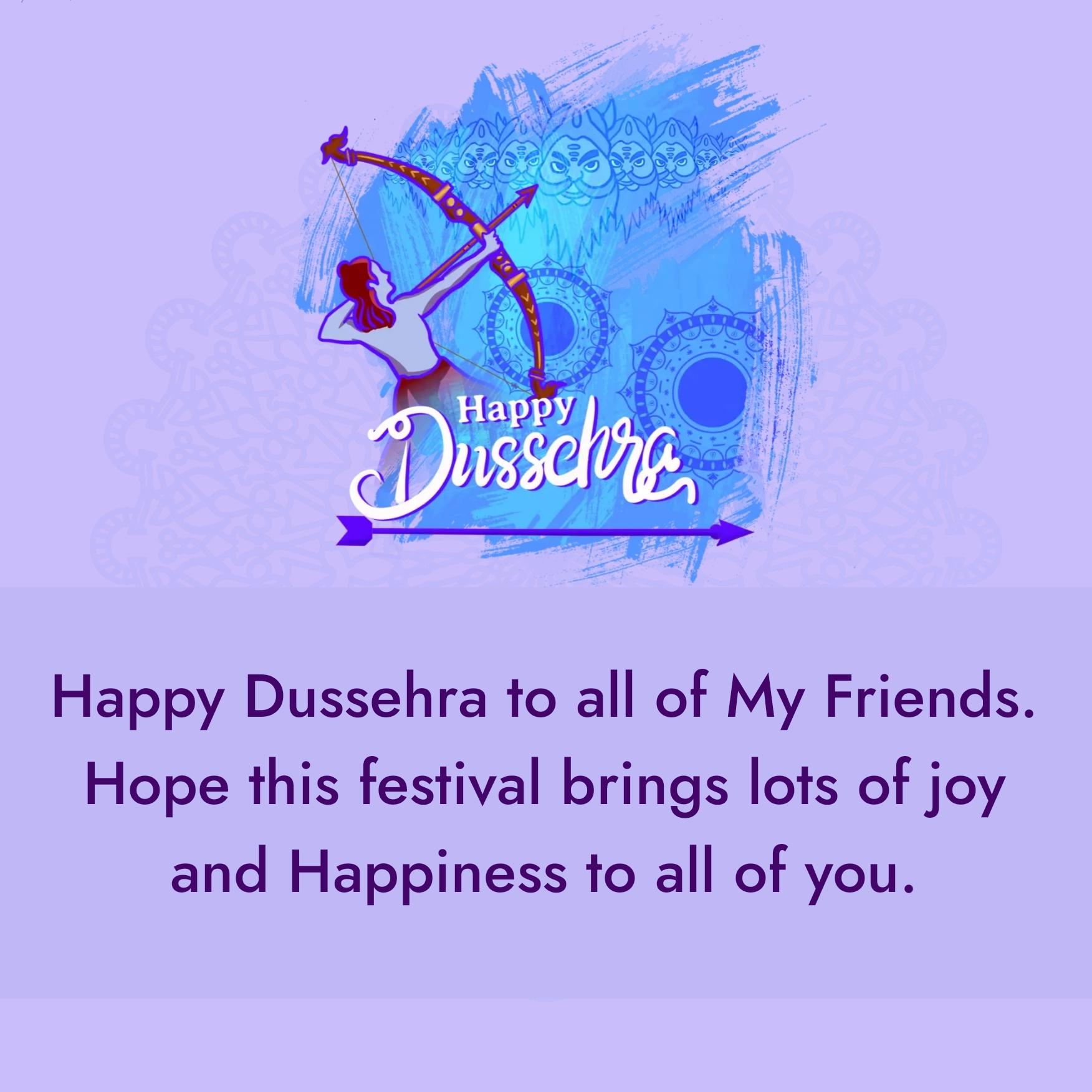 Happy Dussehra to all of My Friends