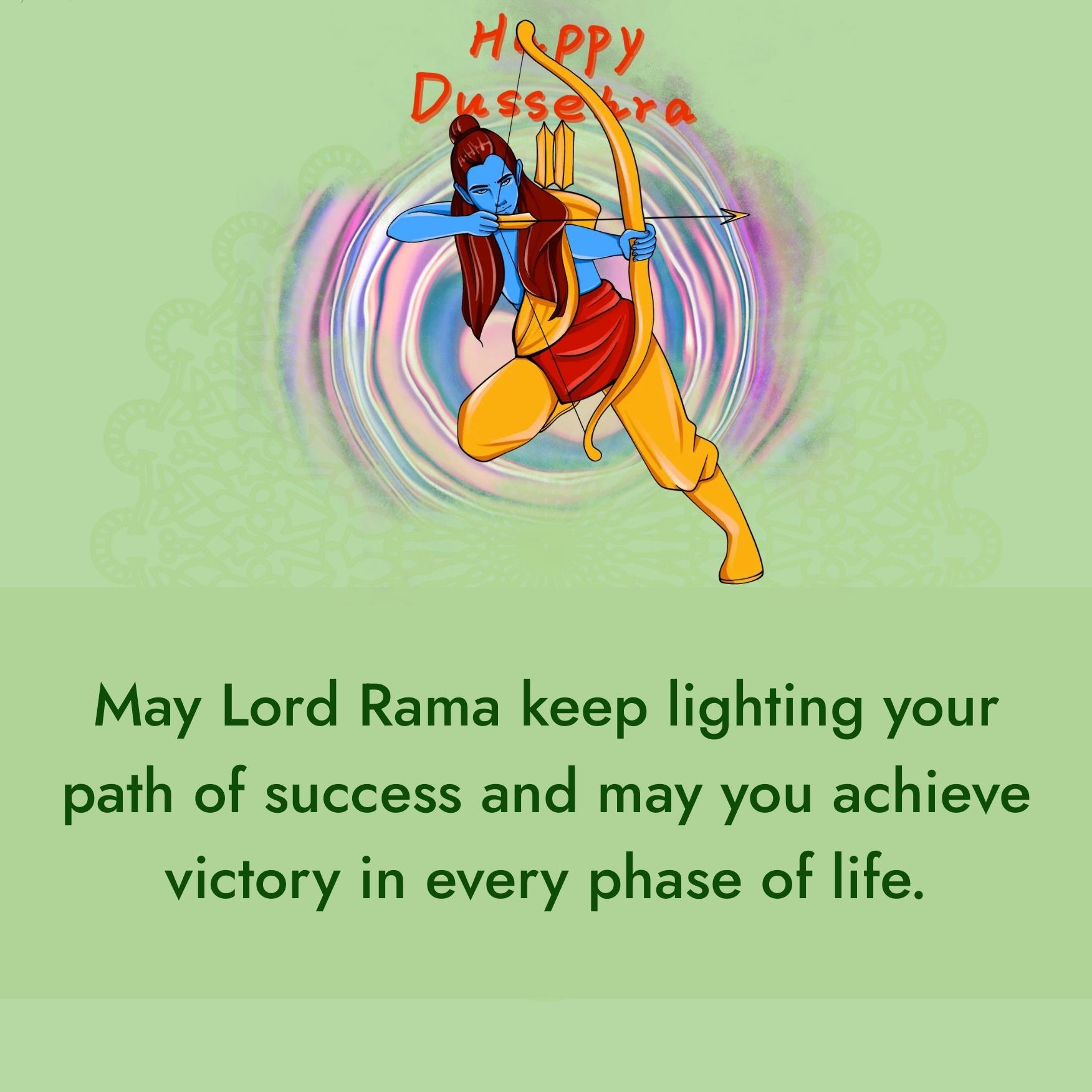 May Lord Rama keep lighting your path of success