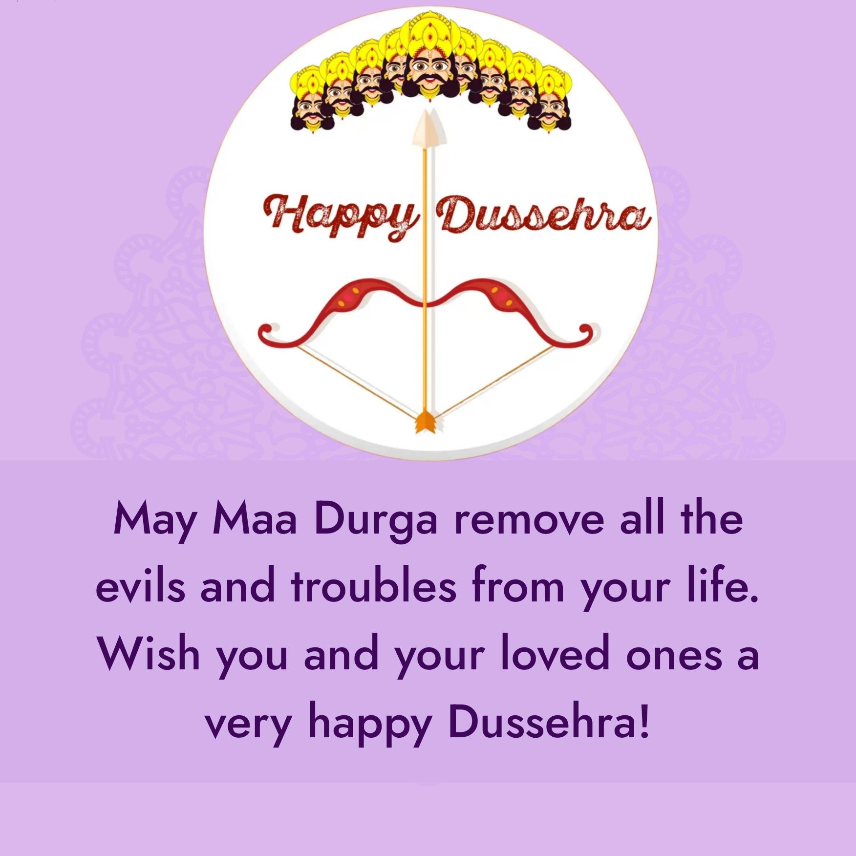May Maa Durga remove all the evils and troubles
