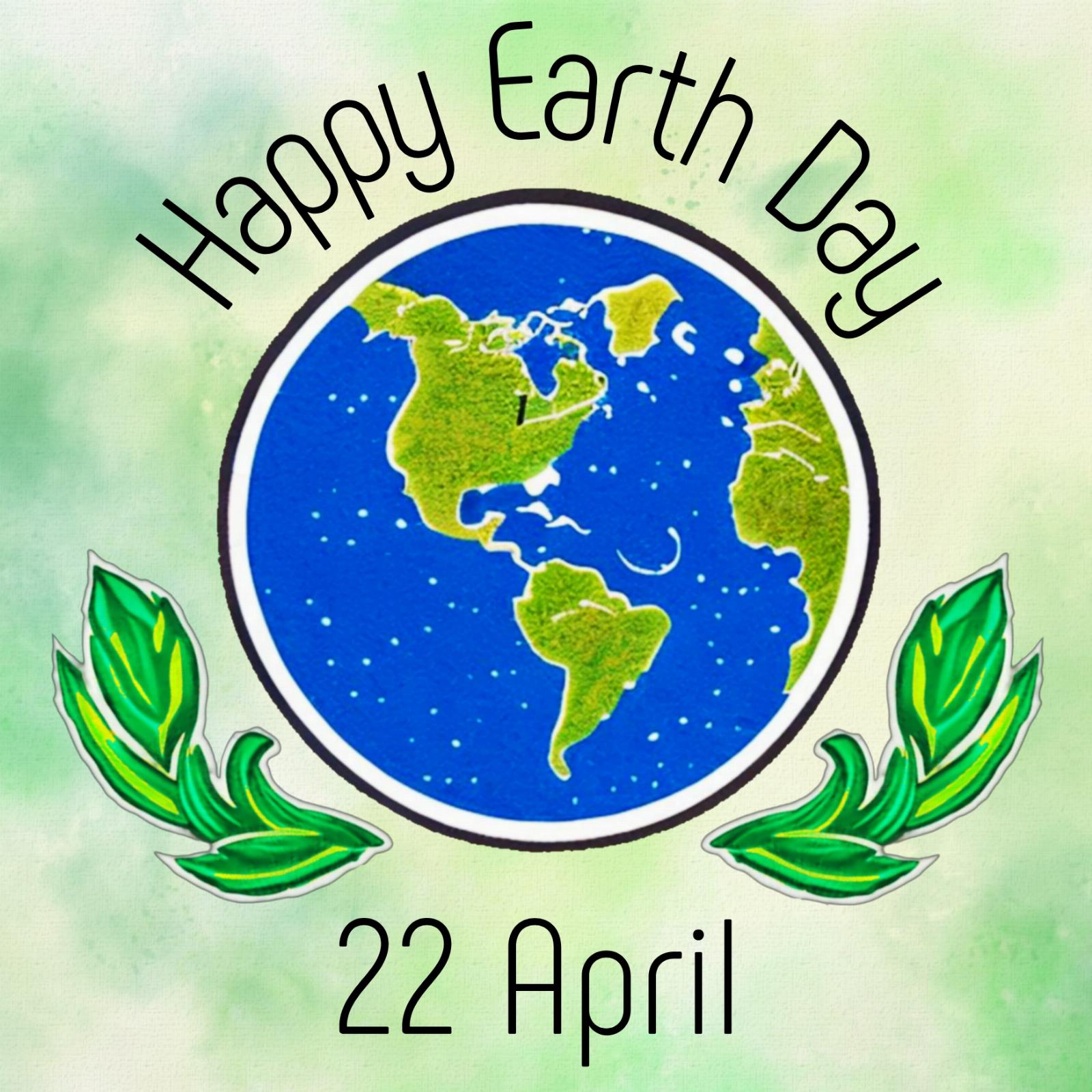 Happy Earth Day Simple Drawing Images