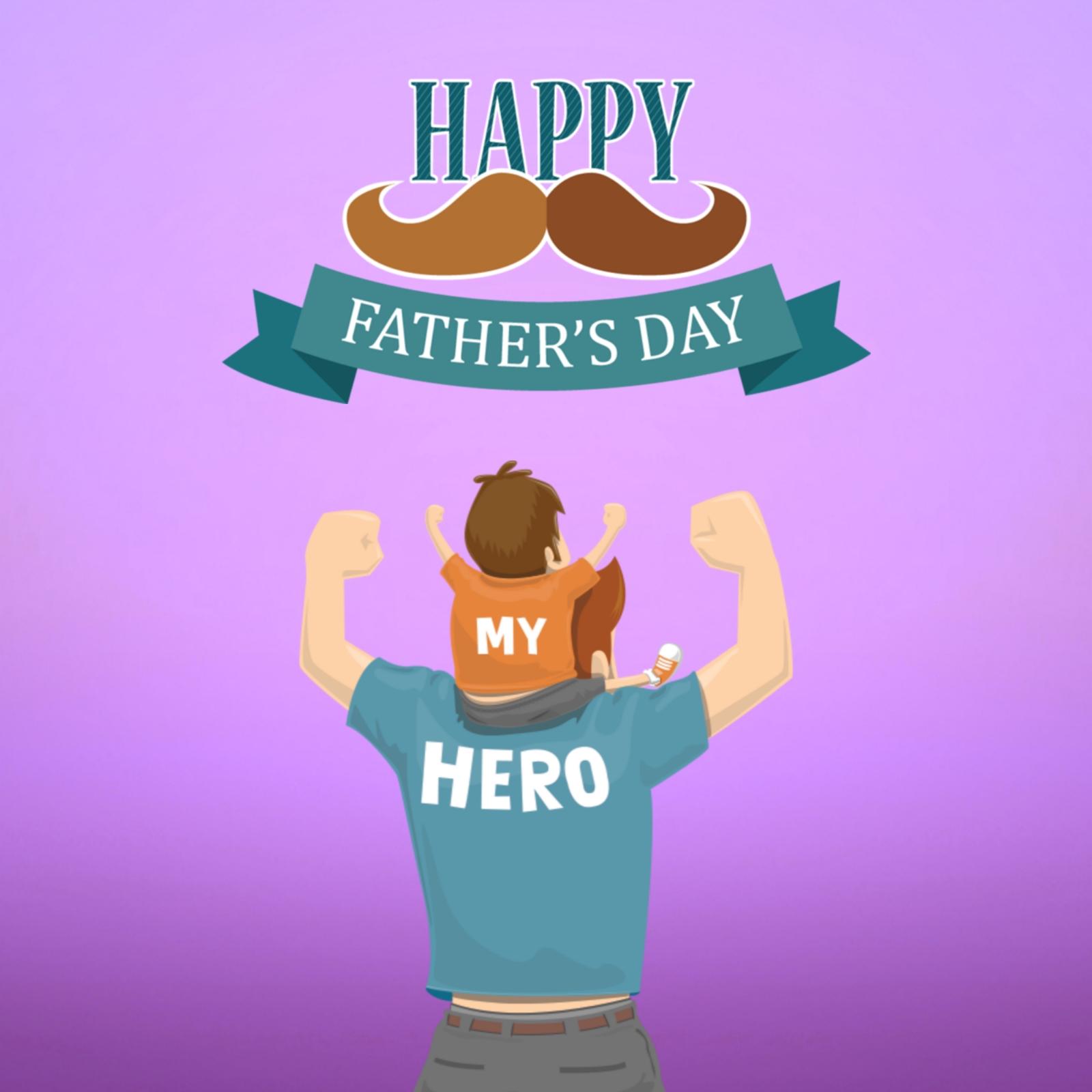 Happy Fathers Day My Hero Image Hd Download