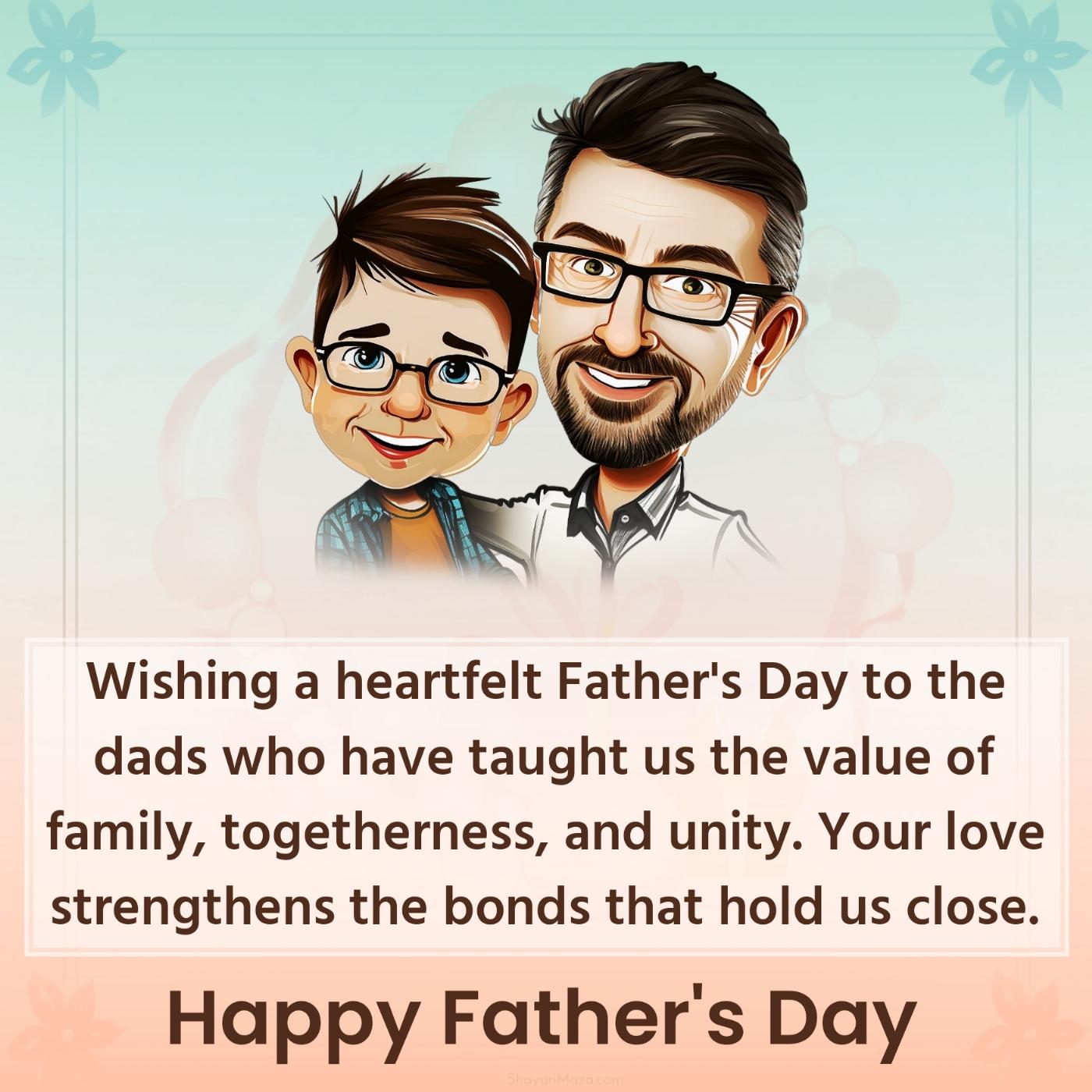 Wishing a heartfelt Father's Day to the dads who have taught us