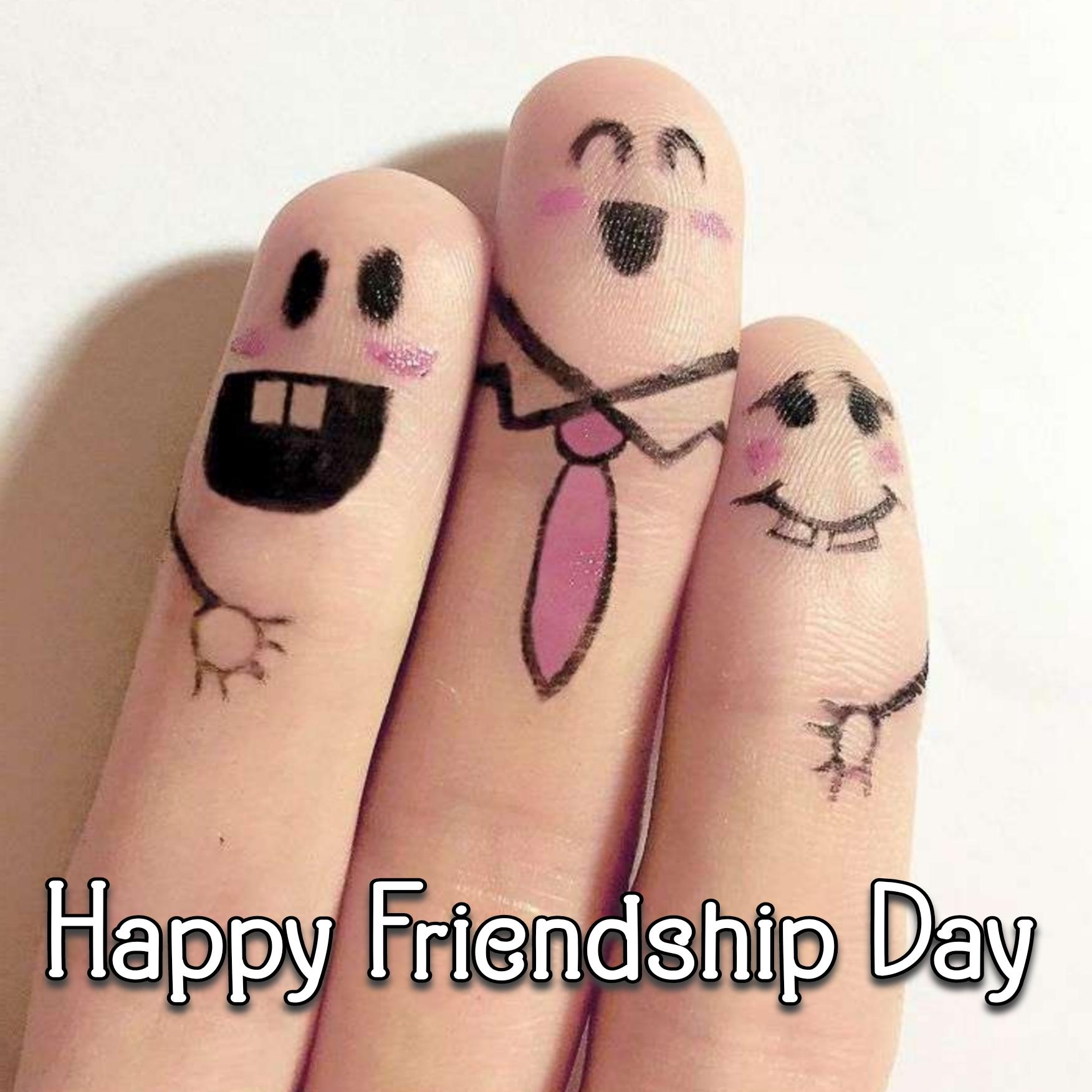 Happy Friendship Day Finger Art Images