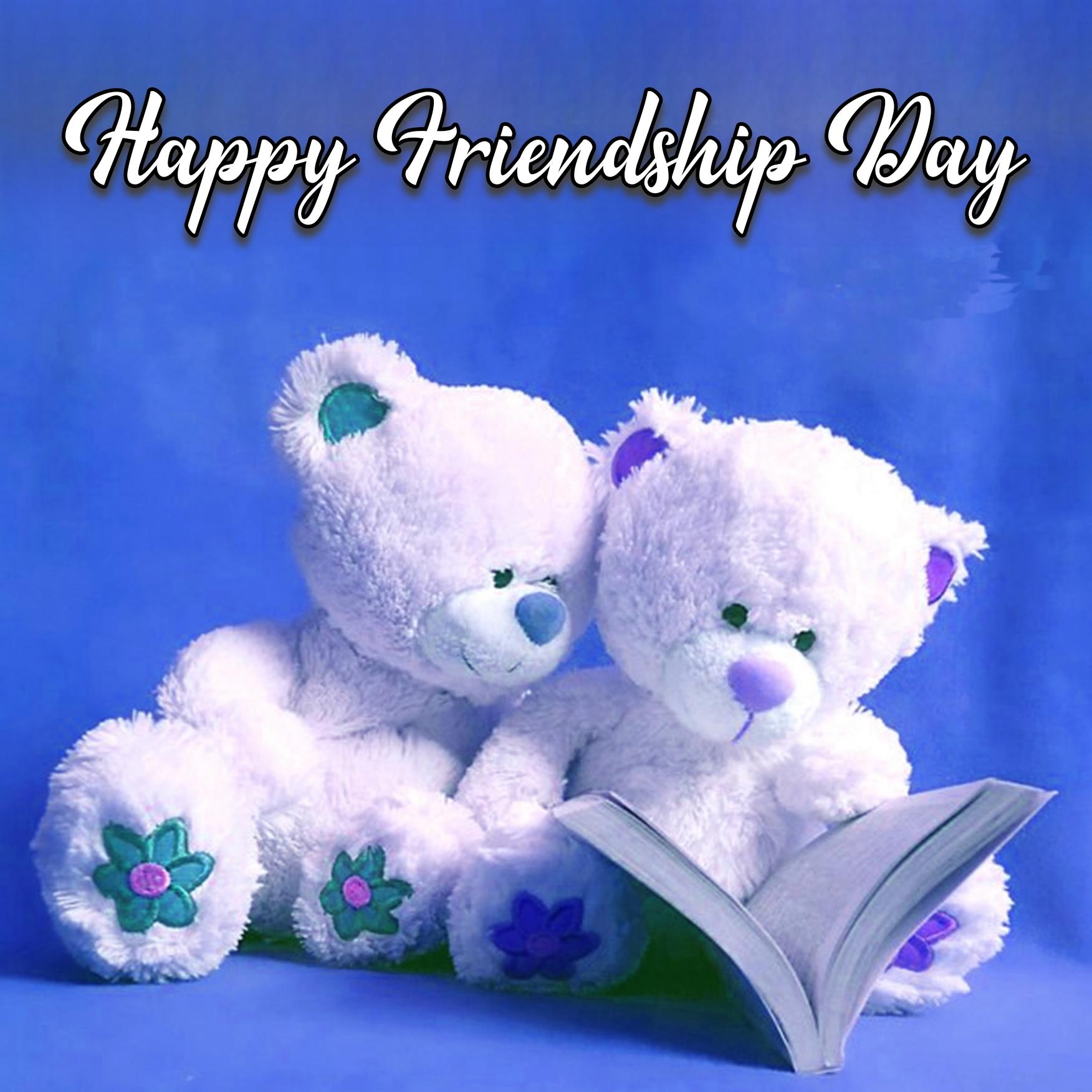 Happy Friendship Day Teddy Bear Image