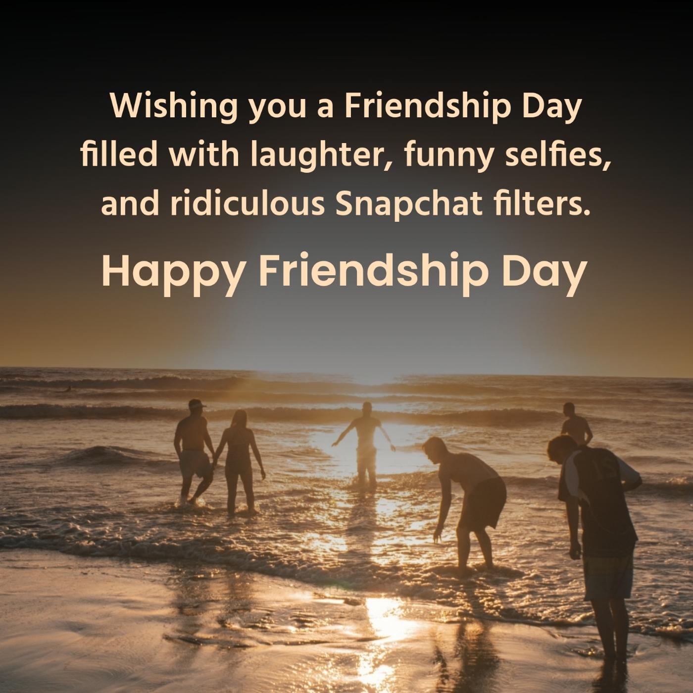 Wishing you a Friendship Day filled with laughter funny selfies