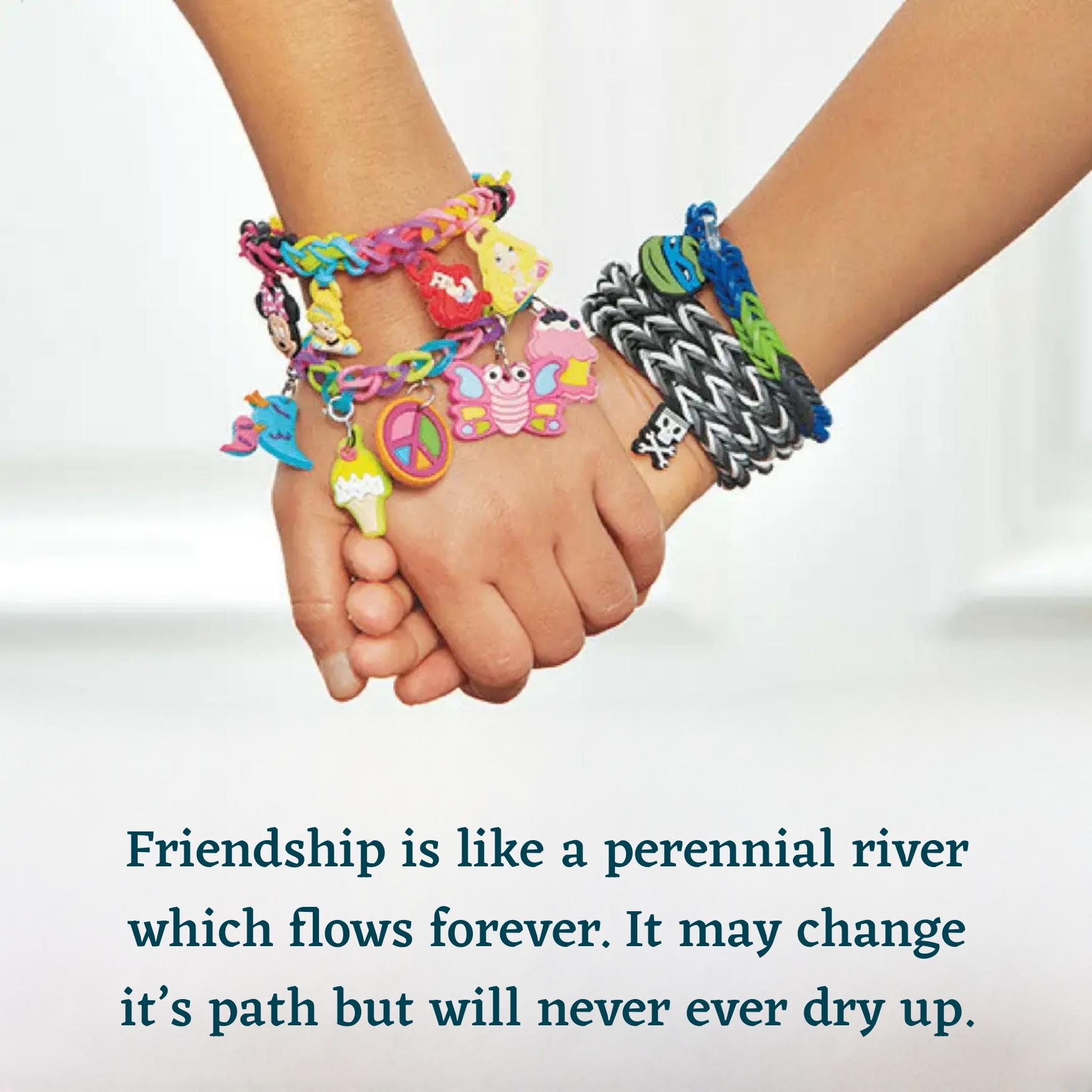 Friendship is like a perennial river which flows forever
