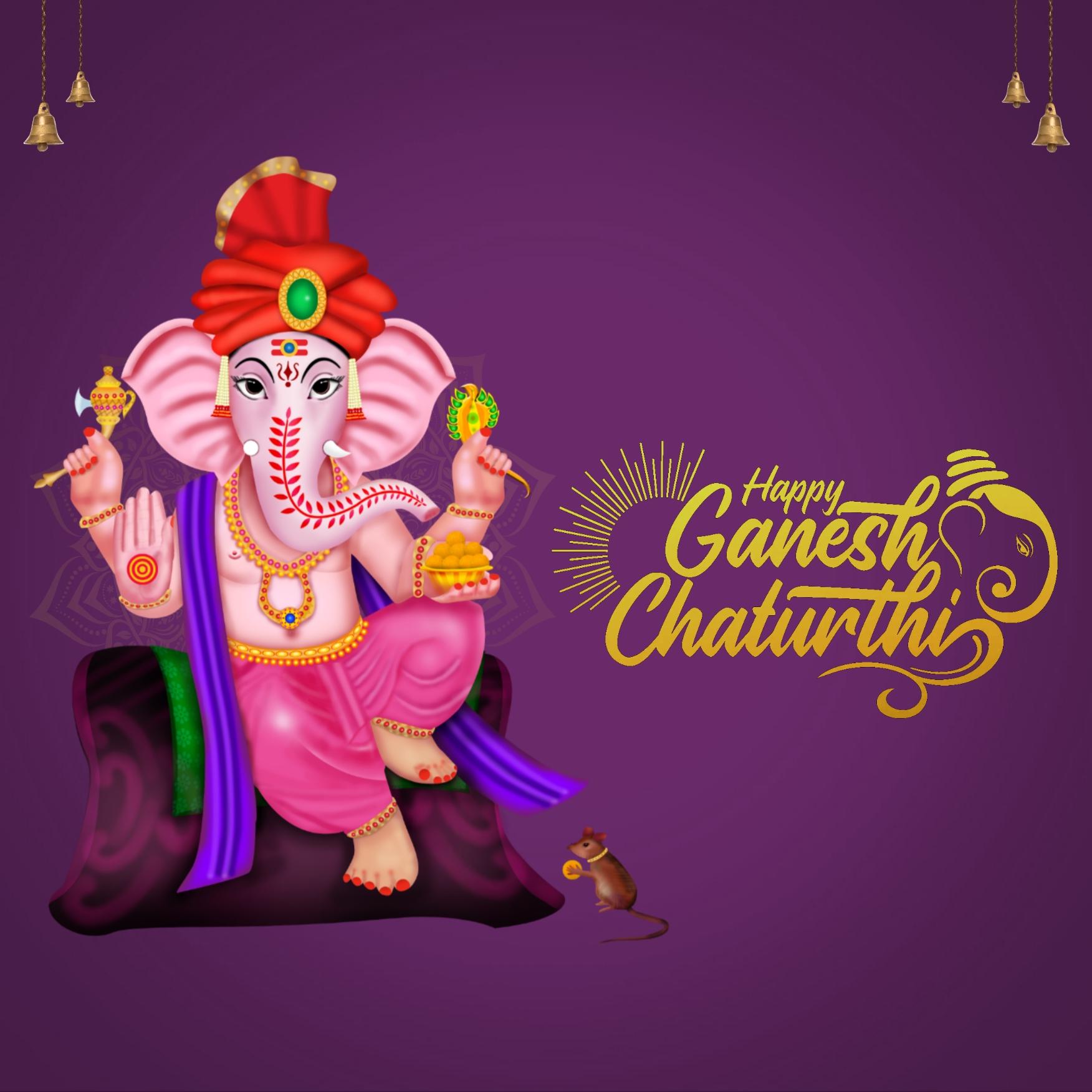 Wallpaper Happy Ganesh Chaturthi - ShayariMaza