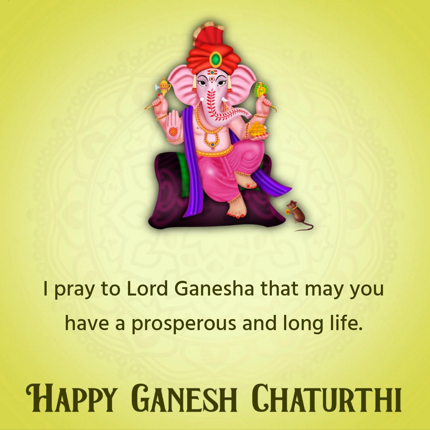 I pray to Lord Ganesha that may you have a prosperous