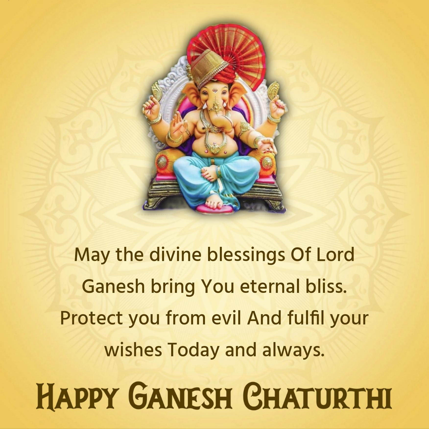 May the divine blessings Of Lord Ganesh bring You
