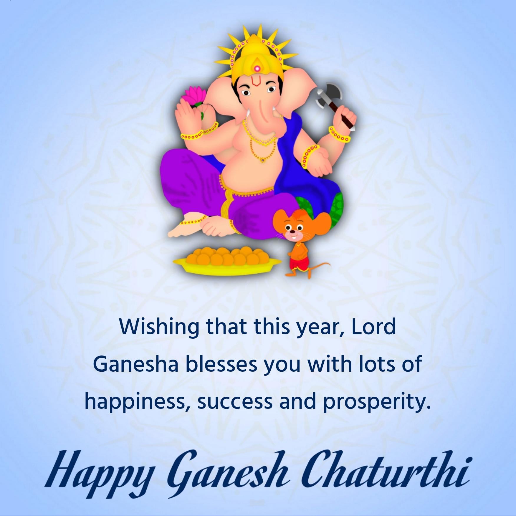 Wishing that this year Lord Ganesha blesses you