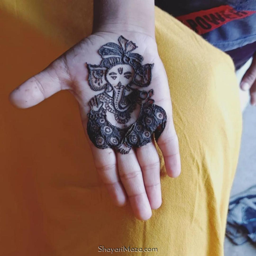 Ganpati Mehndi Design Images