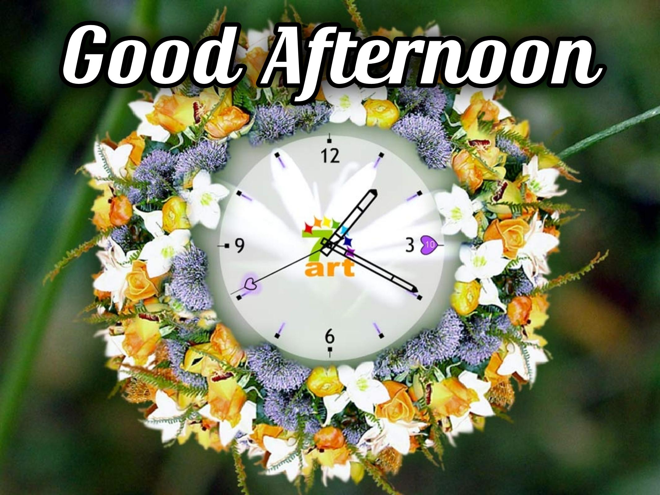 Good Afternoon Clock Images