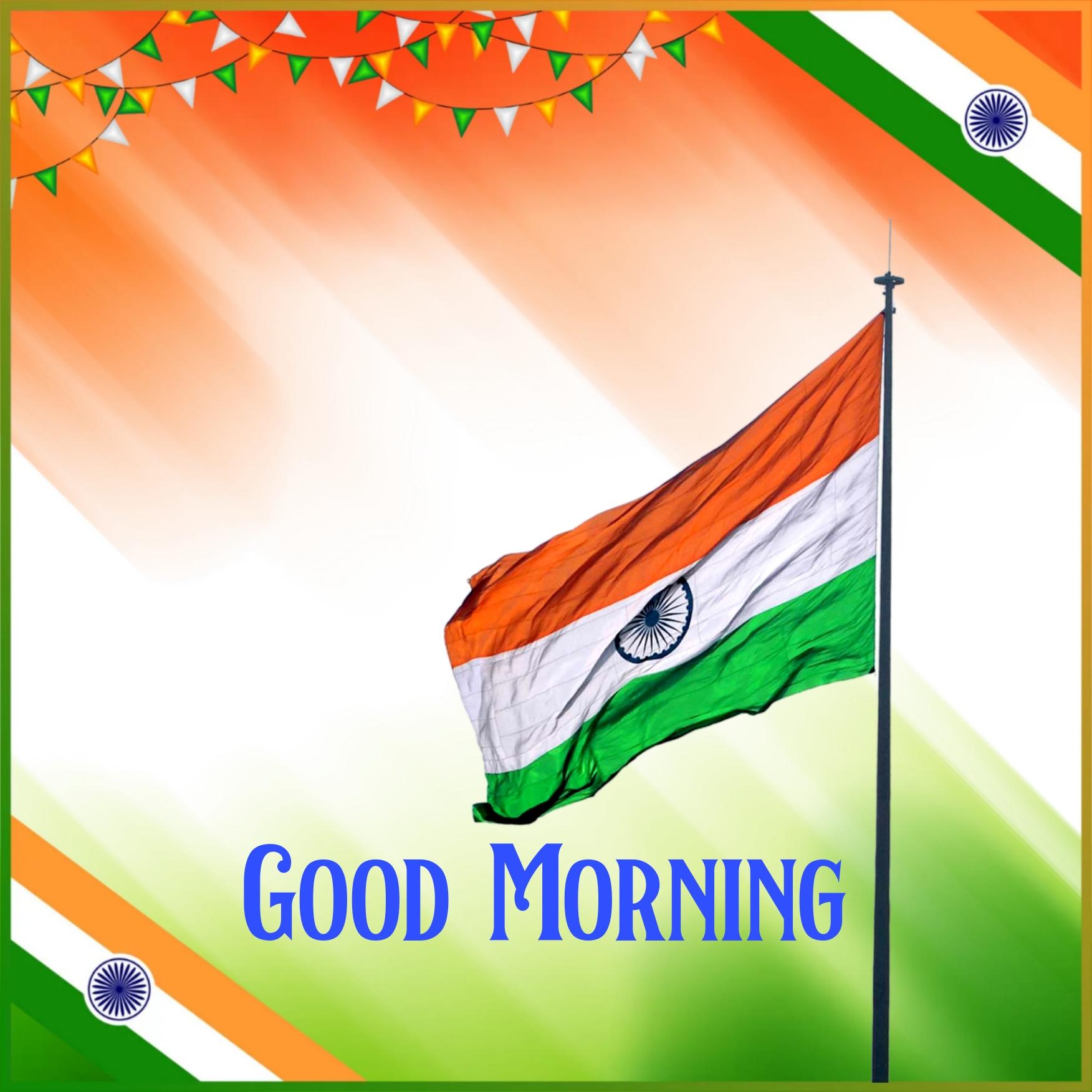 Indian Flag Good Morning Images