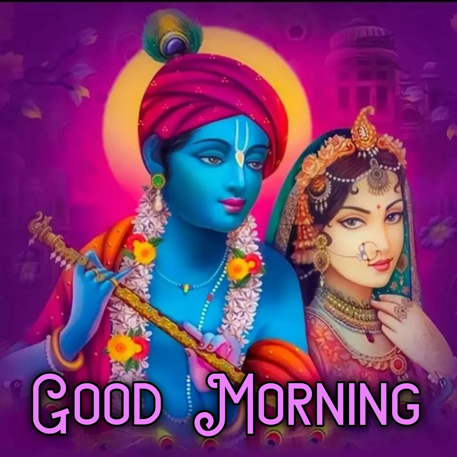 Good Morning Radha Krishna Love Images - ShayariMaza