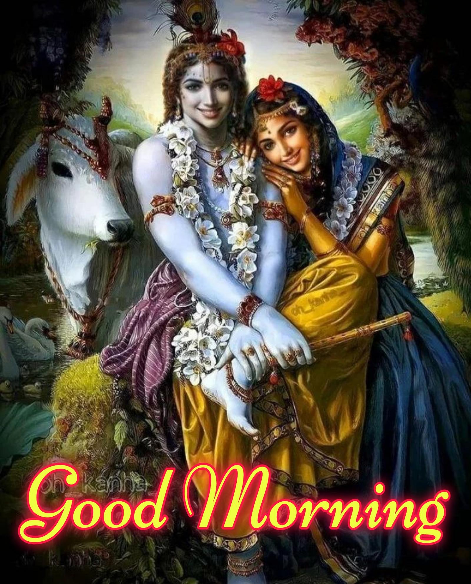 Good Morning Radha Krishna Photo - ShayariMaza