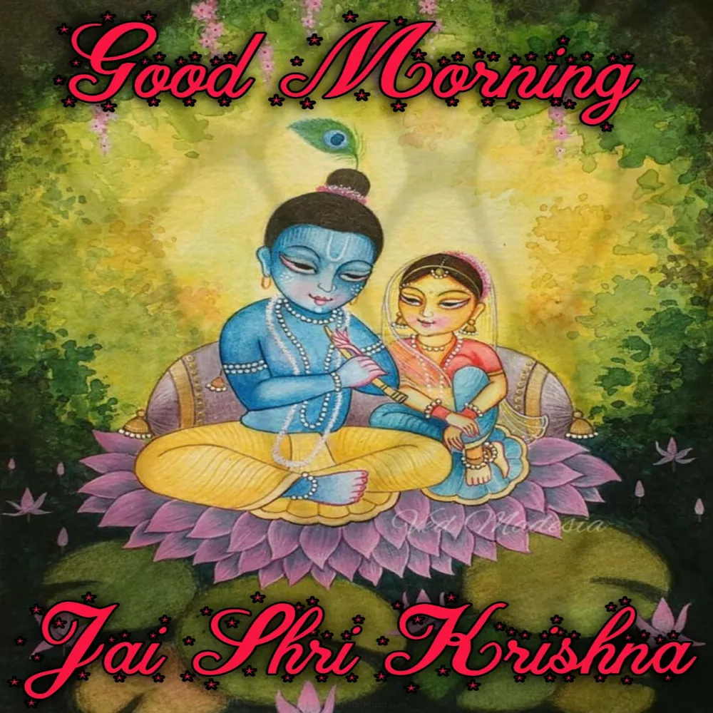 Good Morning Radhe Krishna Photo