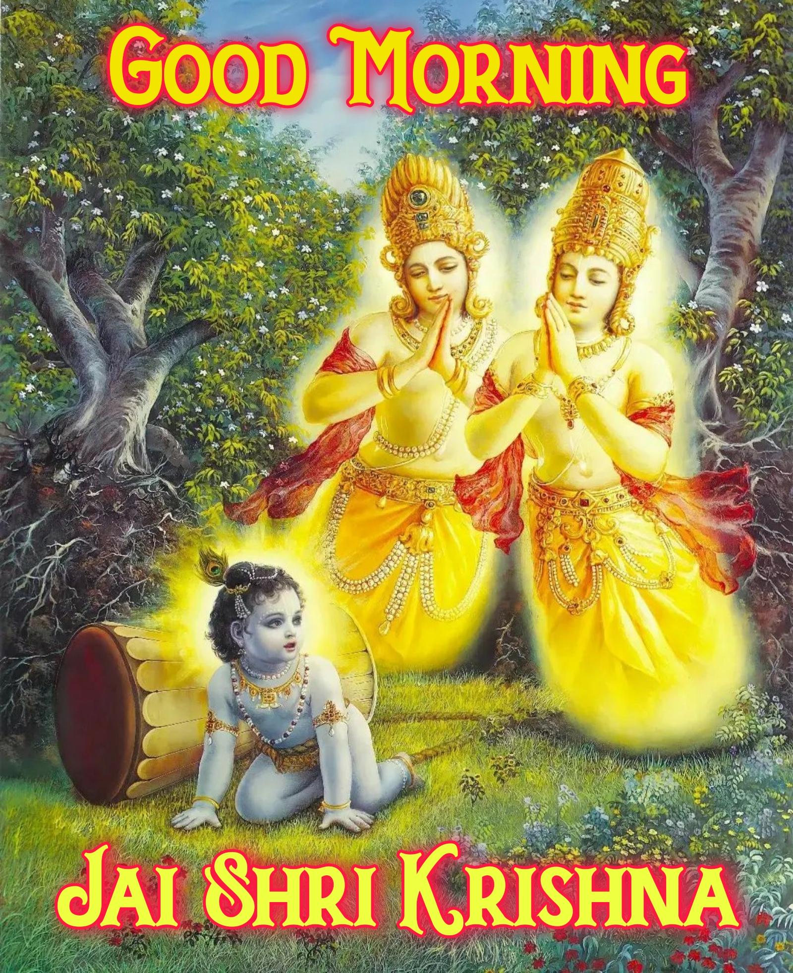 New Good Morning Krishna Images 2022 HD Download - ShayariMaza