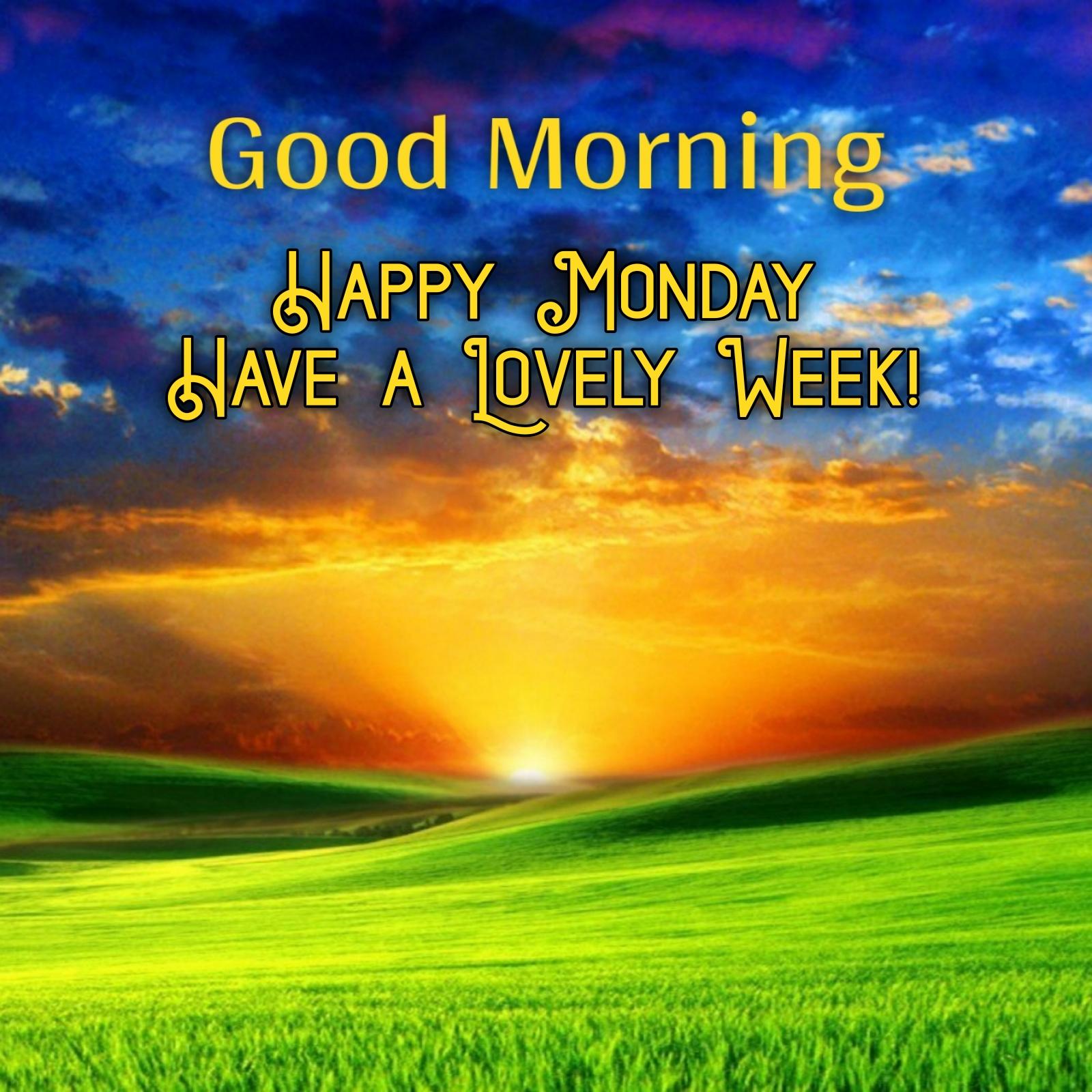 Good Morning Happy Monday Have a Lovely Week Images