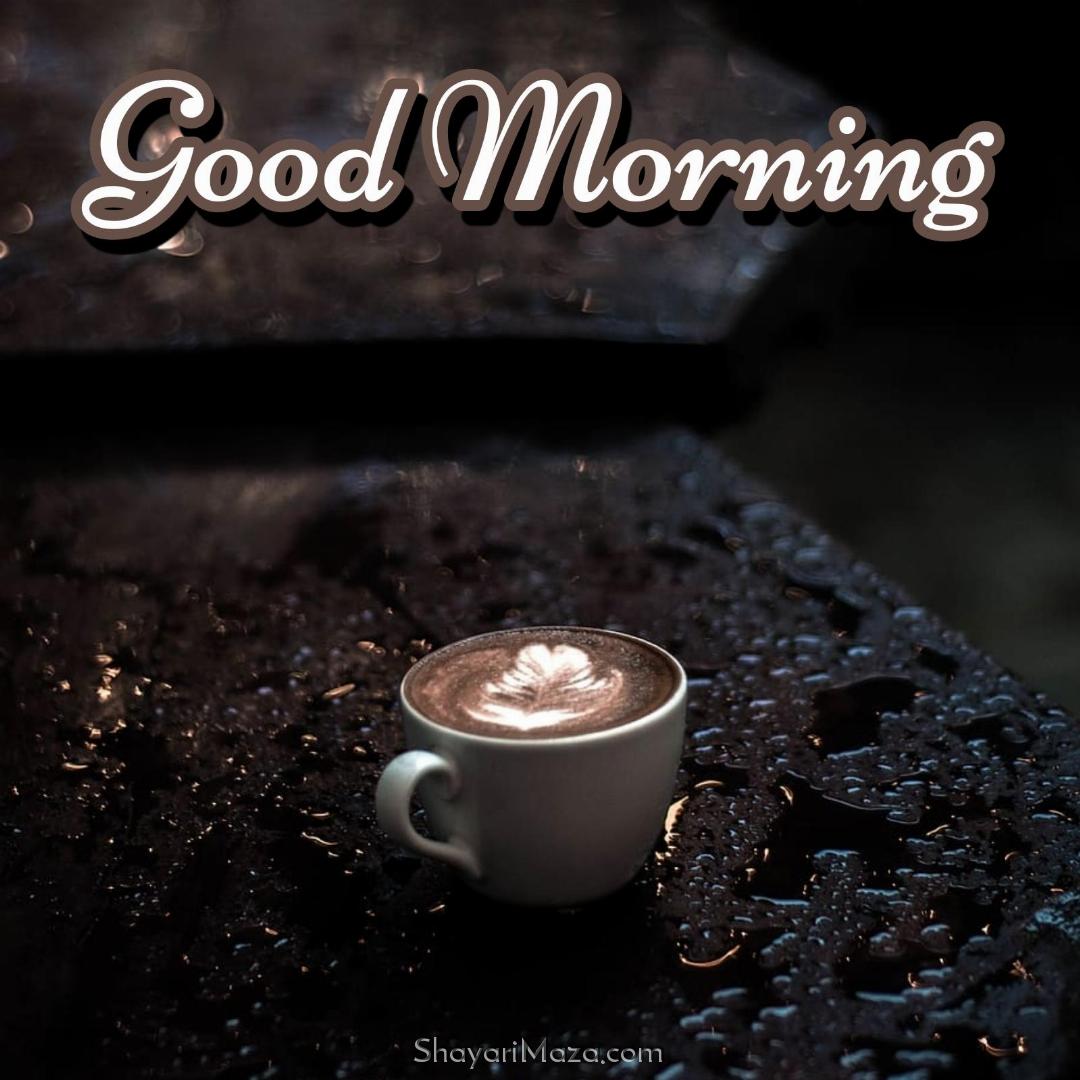 Good Morning Rain Images With Coffee