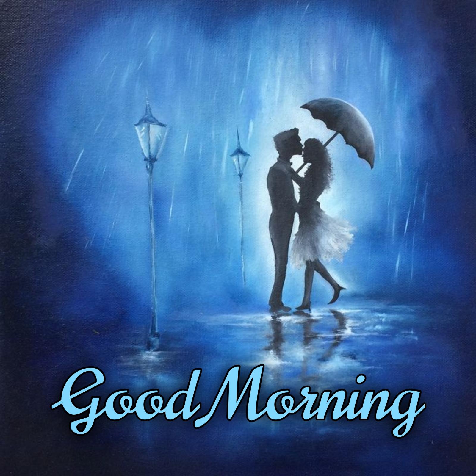 Good Morning Rain Love Couple Images