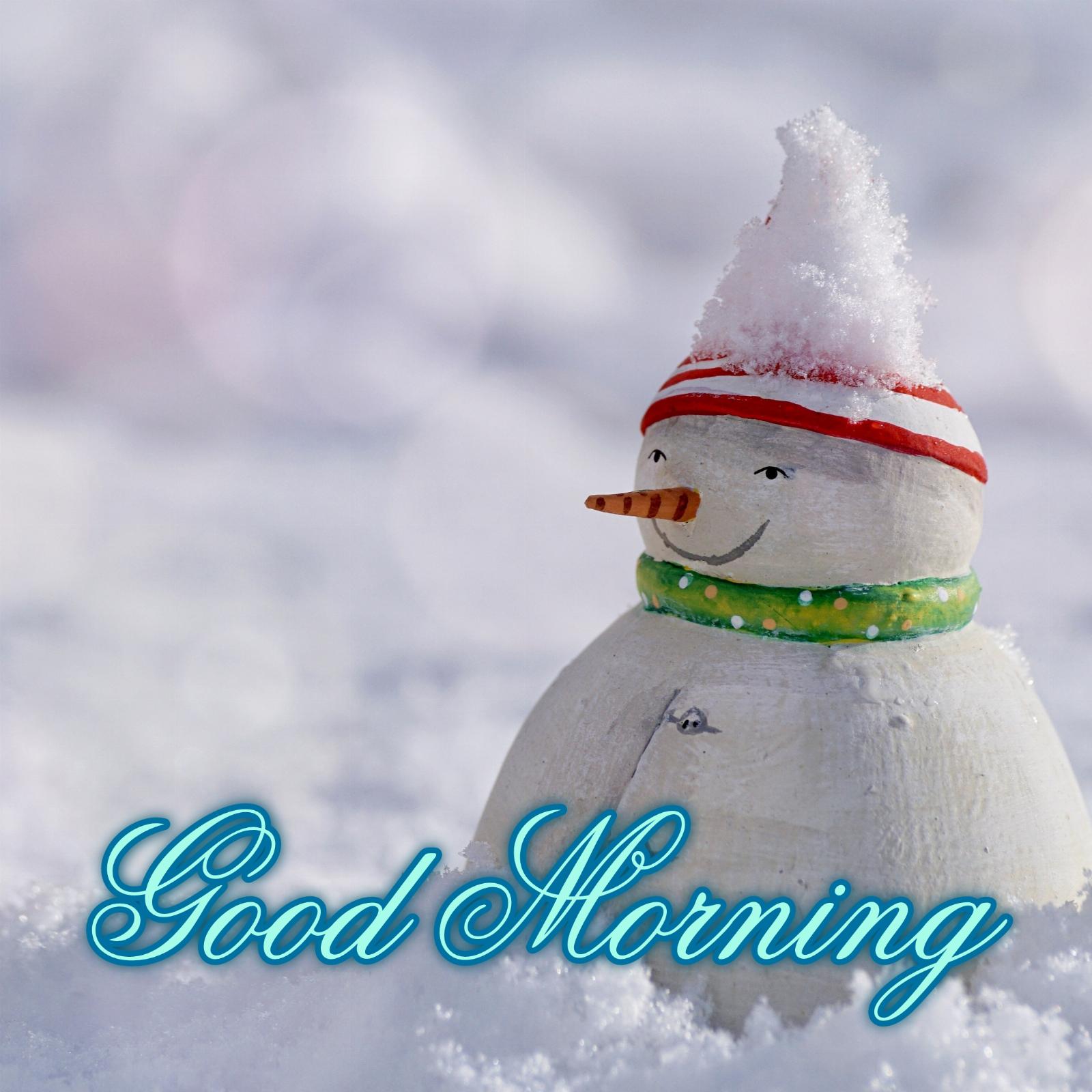 Good Morning Winter Snowman Images